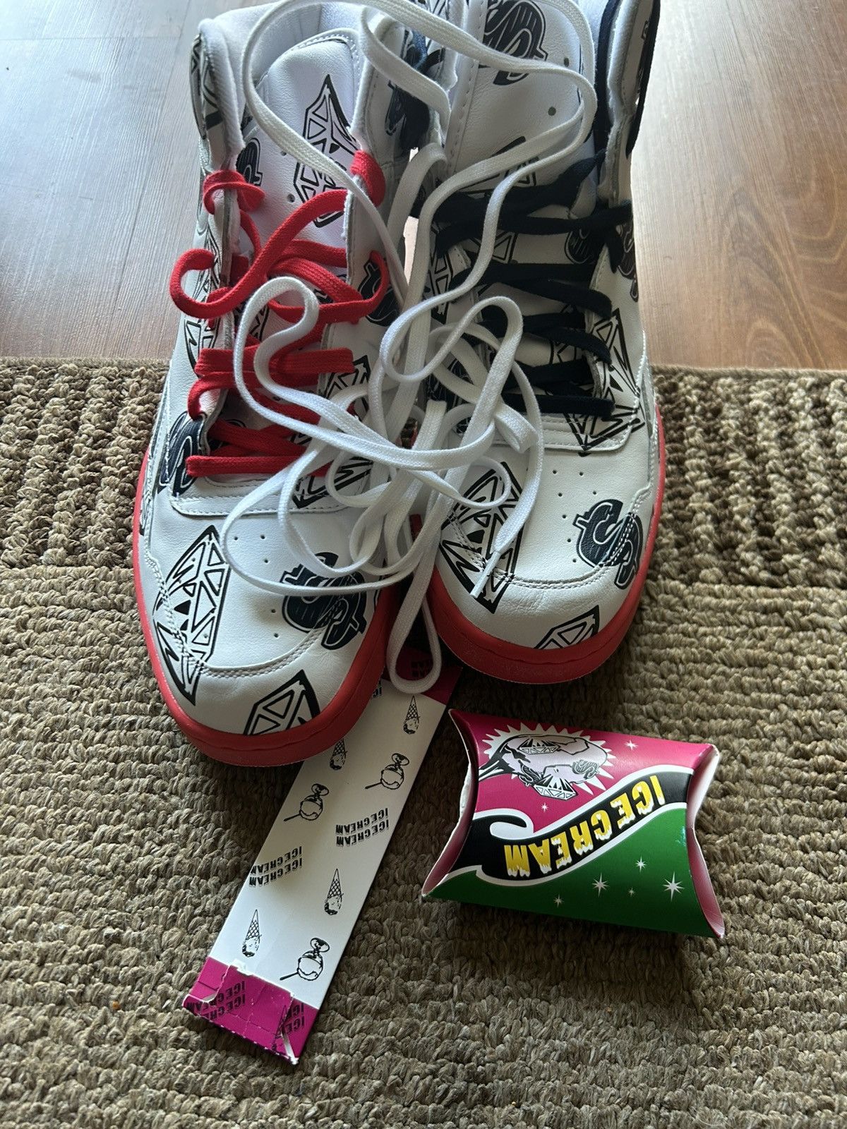Icecream × Pharrell × Reebok BBC Ice Cream x BB4600 “Diamonds & Dollars” Size US 14 / EU 47 - 1 Thumbnail