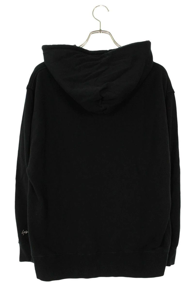 Yohji Yamamoto POUR HOMME HG-T45-088 Logo print pullover hoodie (black) Size US S / EU 44-46 / 1 - 2 Thumbnail