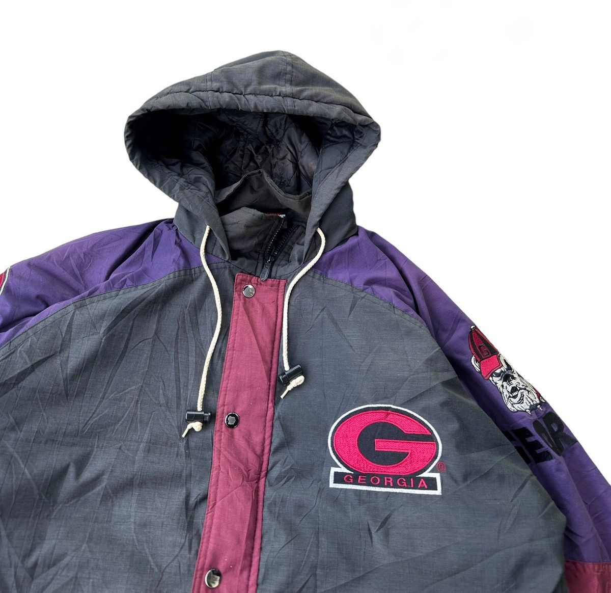 Vintage Georgia bull dogs like puffer jacket hooded Size US L / EU 52-54 / 3 - 5 Thumbnail