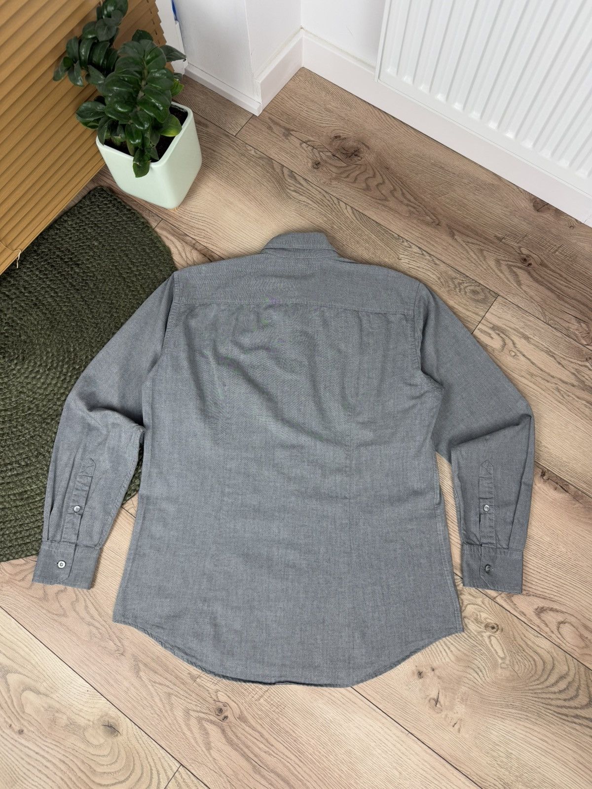 Ermenegildo Zegna Ermenegildo Zegna Shirt Mens M Gray Button UpCasual Size US M / EU 48-50 / 2 - 9 Thumbnail