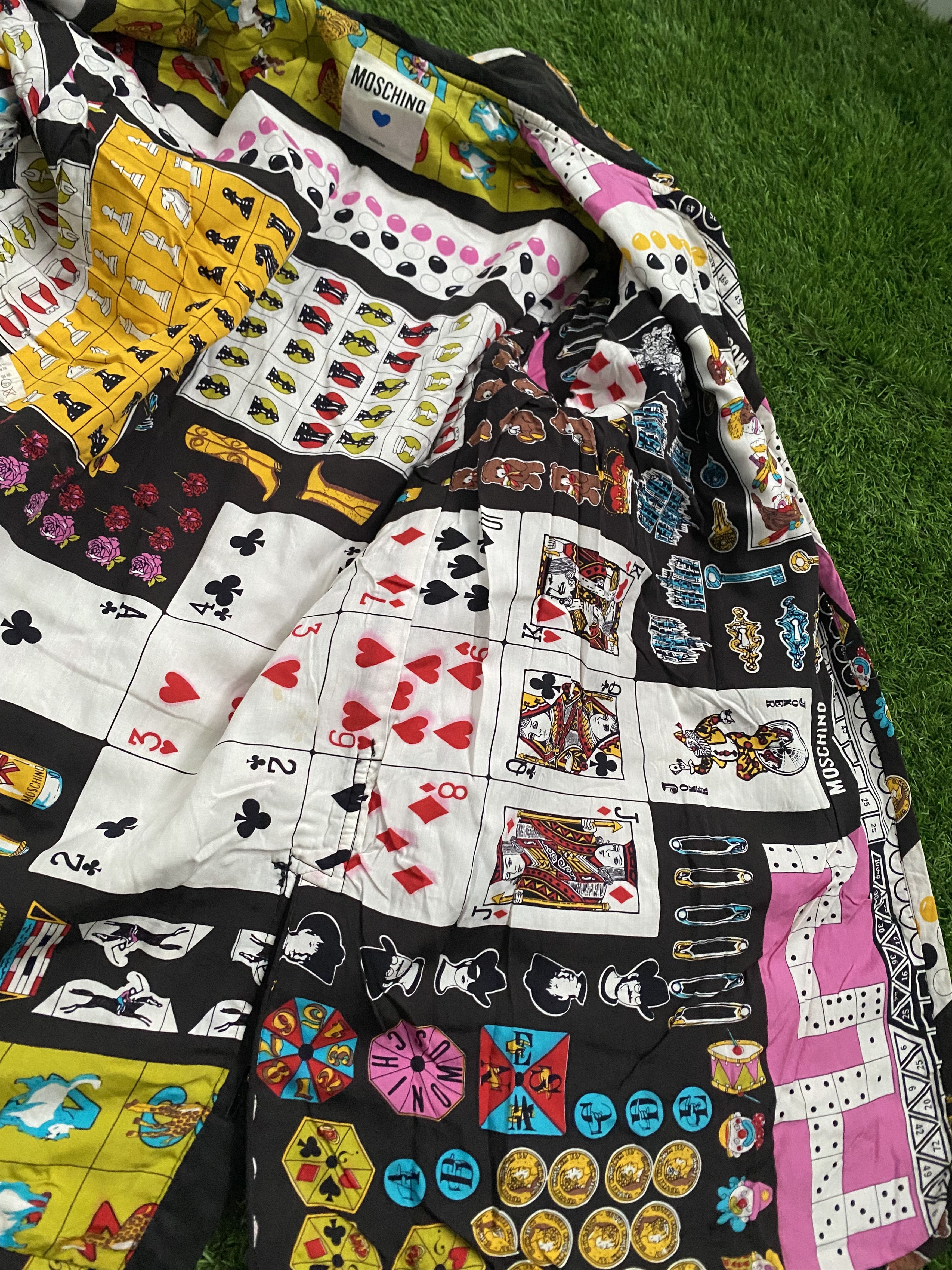Moschino Vintage Moschino Playing Card Quilted Coat Jacket Size US M / EU 48-50 / 2 - 6 Thumbnail