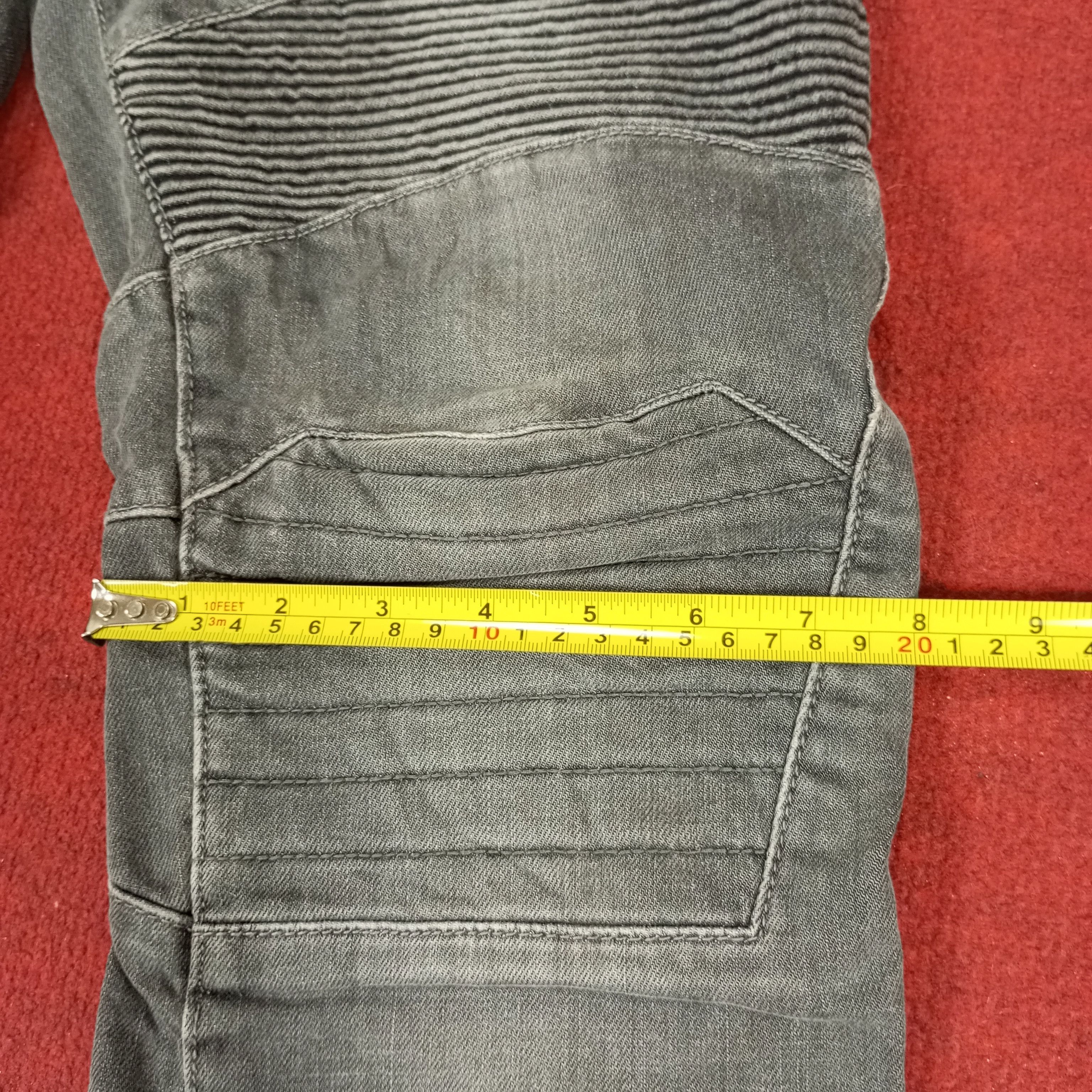Vintage Balmain Jeans Bikers Riders Rock Punk Style Size US 30 / EU 46 - 10 Thumbnail