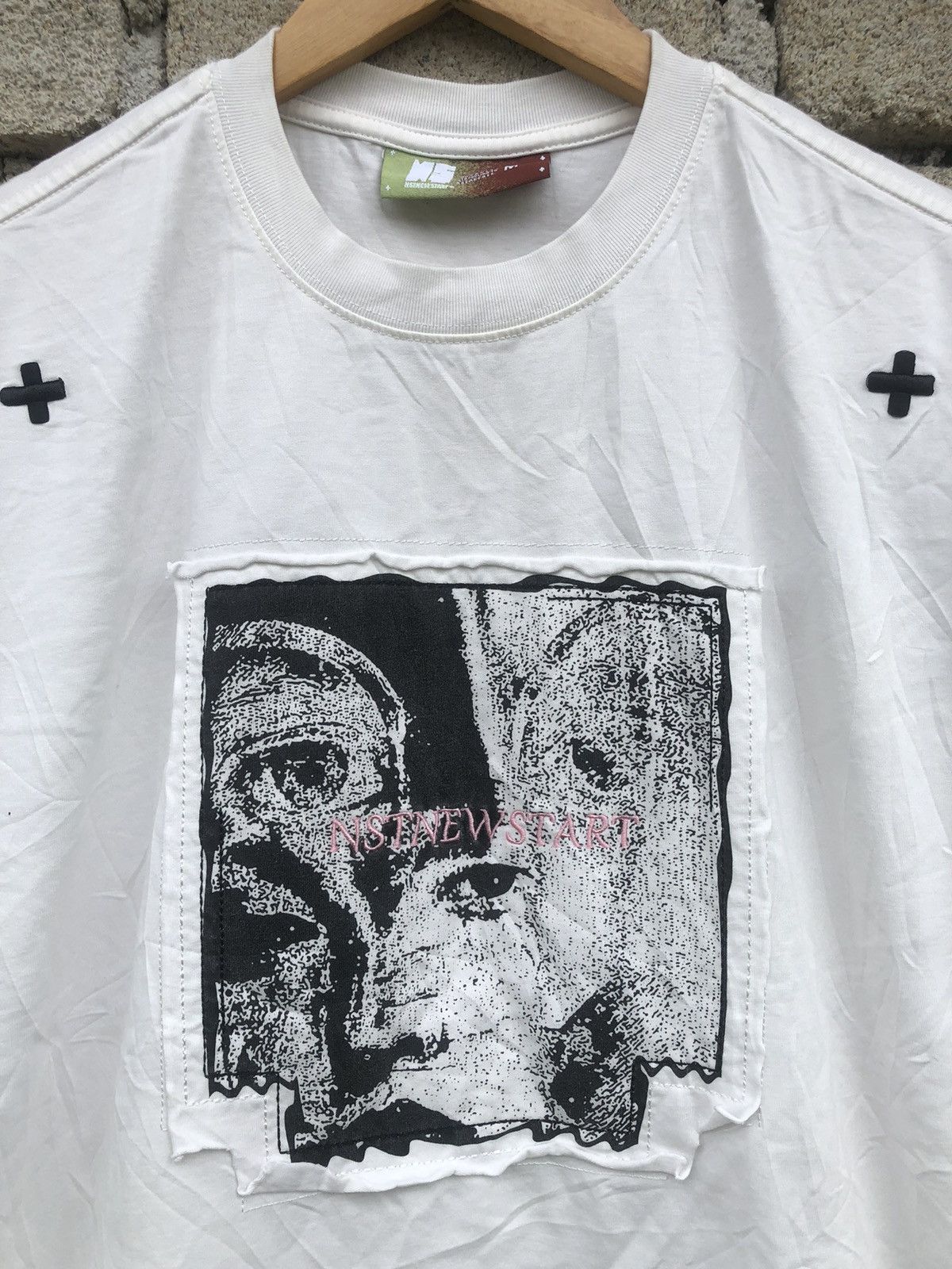 Vintage Japanese Brands NST Newstart Gothic Punk Art Tshirt Size US L / EU 52-54 / 3 - 4 Thumbnail