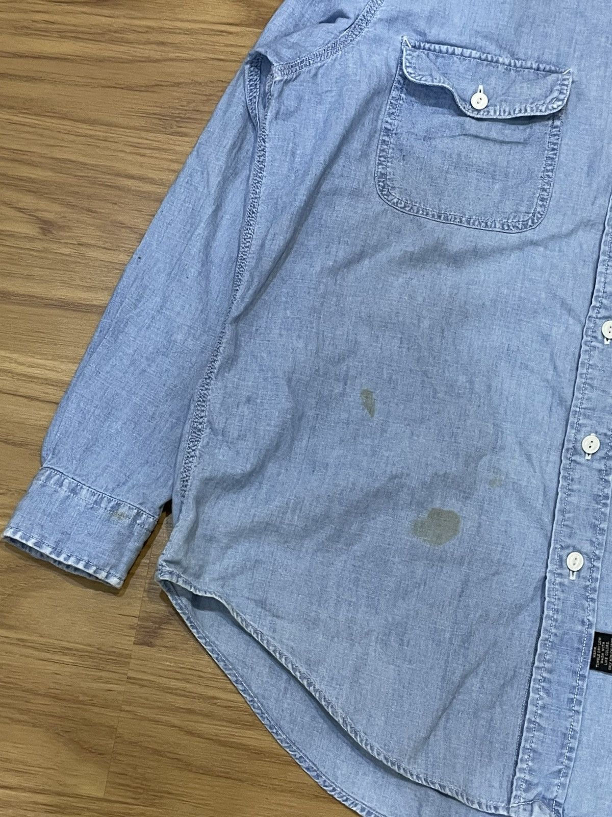 RRL Ralph Lauren RRL Ralph Lauren Western Denim L/S Button Up Shirt Size US L / EU 52-54 / 3 - 14 Thumbnail