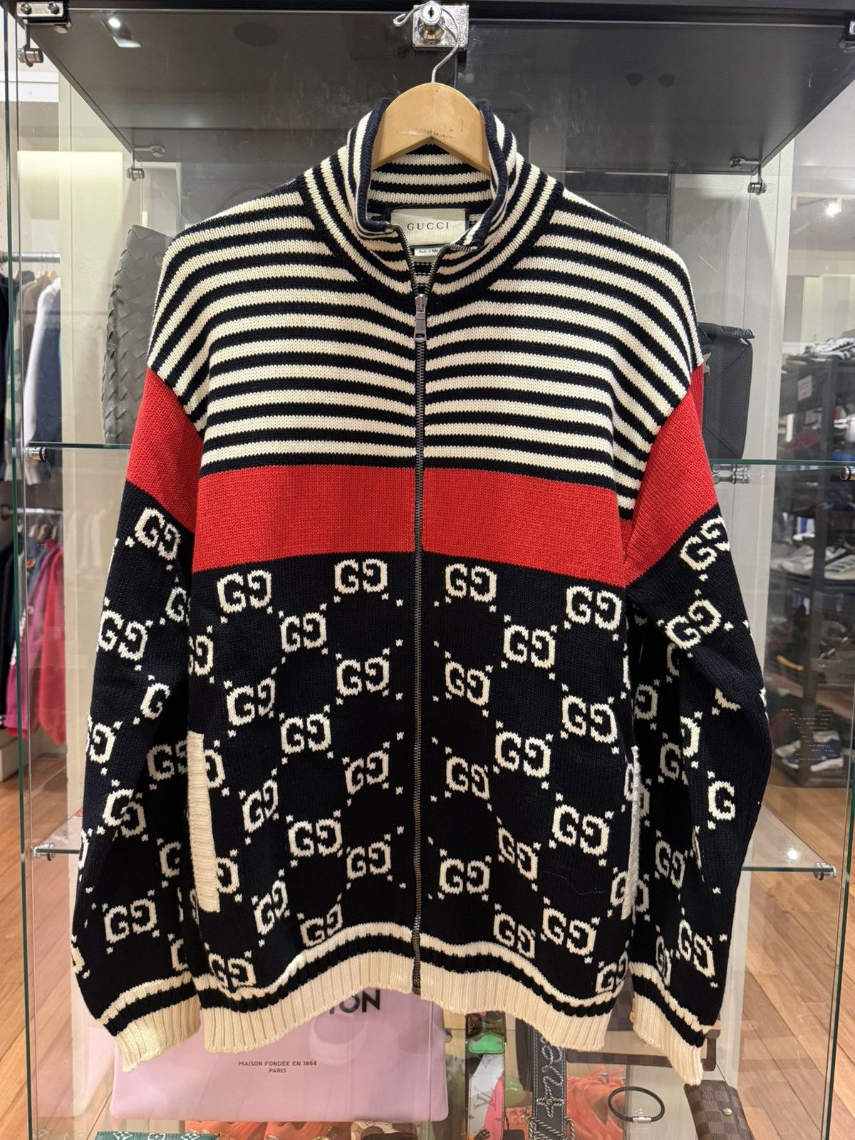 Gucci Gucci GG Knit Full Zip Sweater Size US M / EU 48-50 / 2 - 1 Thumbnail