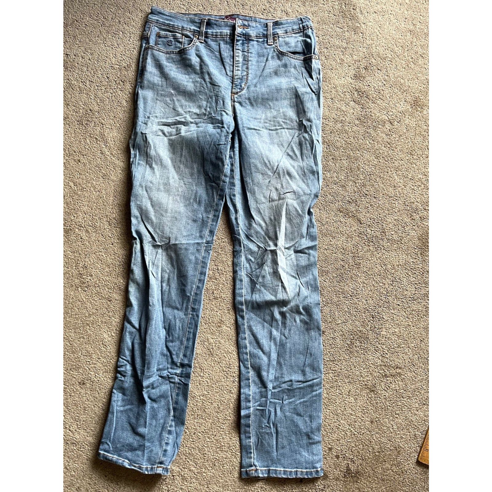 Gloria Vanderbilt Gloria Vanderbilt Jeans Womens Size 10 Blue Straight Leg Amanda Slim Jeans Womens Size 10 Blue Straight Amanda Slim Size 32" / US 10 / IT 46 - 2 Thumbnail