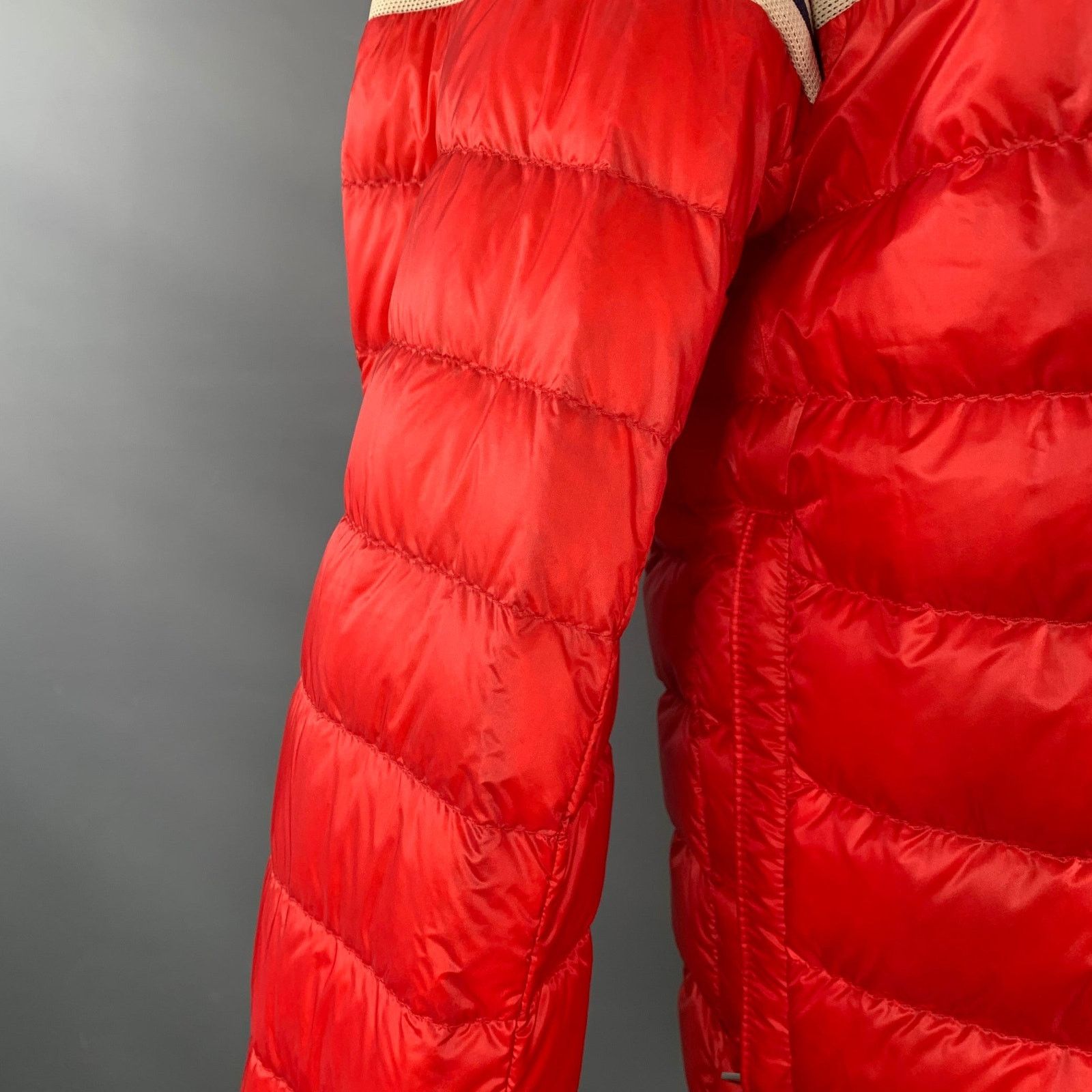 Moncler MONCLER Size XXXL Renald Red White Blue Quilted Nylon Jacket Size US XXL / EU 58 / 5 - 6 Thumbnail