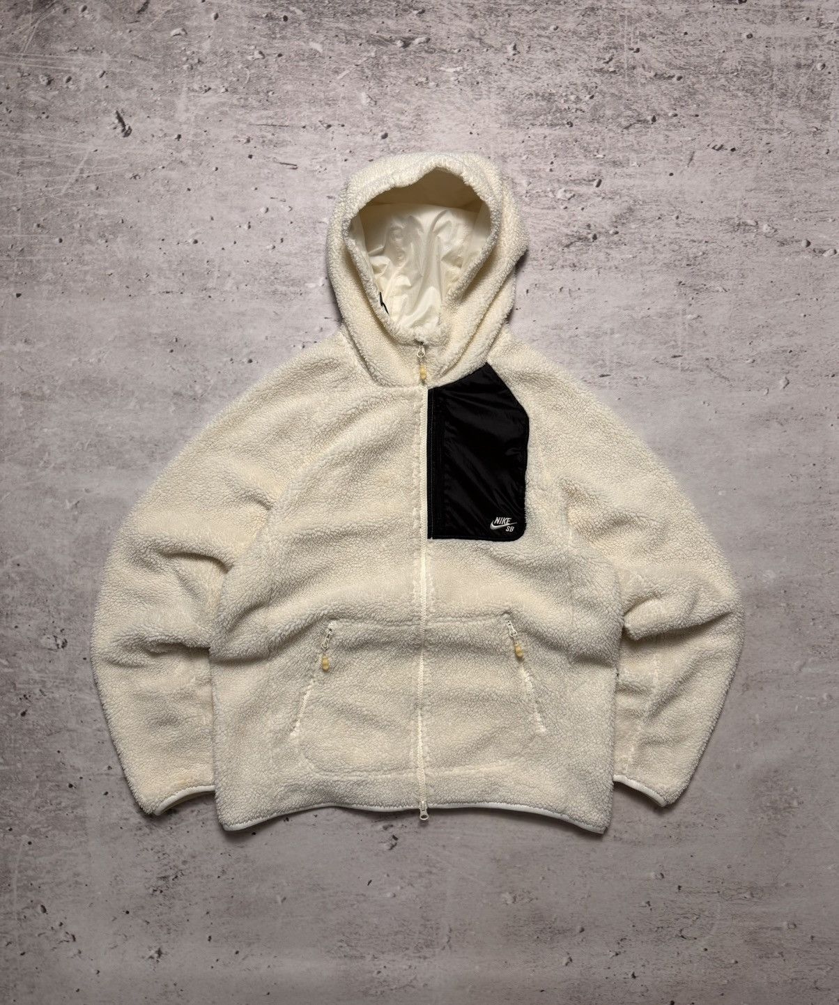 Nike × Vintage NIKE SB VINTAGE TEDDY FLEECE OVERSIZE BOXY ZIP HOODIE Size US M / EU 48-50 / 2 - 1 Thumbnail