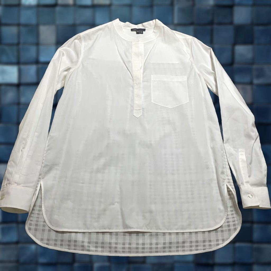 Vince Vince Womens XS Shirt Blouse White Long Sleeve Pullover Cotton Size XS / US 0-2 / IT 36-38 - 1 Thumbnail