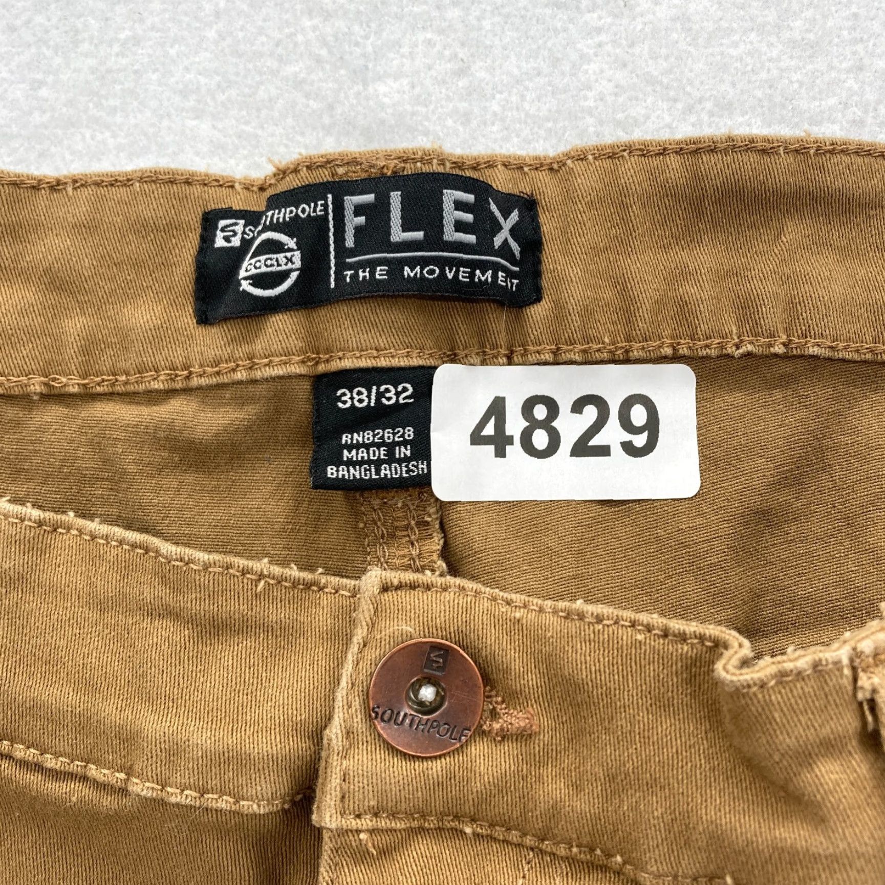 Southpole Southpole Jeans Slim Straight Denim 38x32 Brown Stretch CCLX Flex Mens Regular 38 Inseam 32in Brown Cotton Blend Spandex Straight Leg Jeans Size US 38 / EU 54 - 4 Thumbnail
