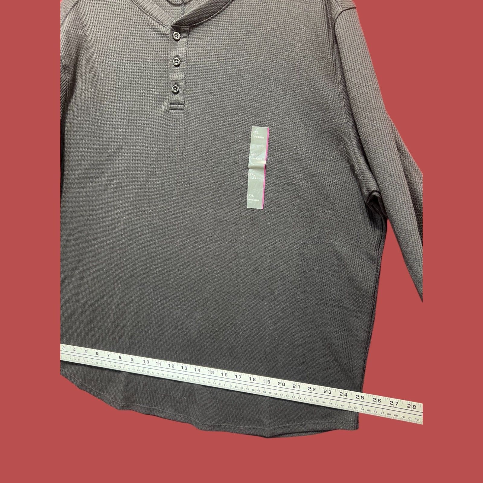 Other All In Motion - Men's Waffle-Knit Henley Athletic Top - Blac Size US XXL / EU 58 / 5 - 7 Thumbnail