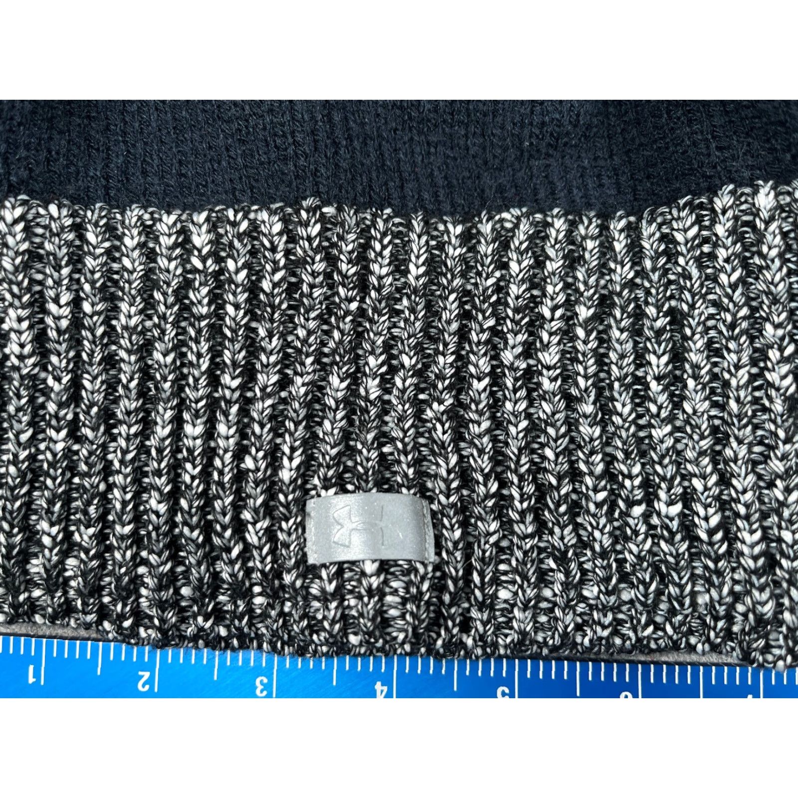 Hurley Hurley Beanie Target: Women One Size Black Logo Knit Acrylic Polyester Lined Ski Hat/Cap Size ONE SIZE - 2 Thumbnail