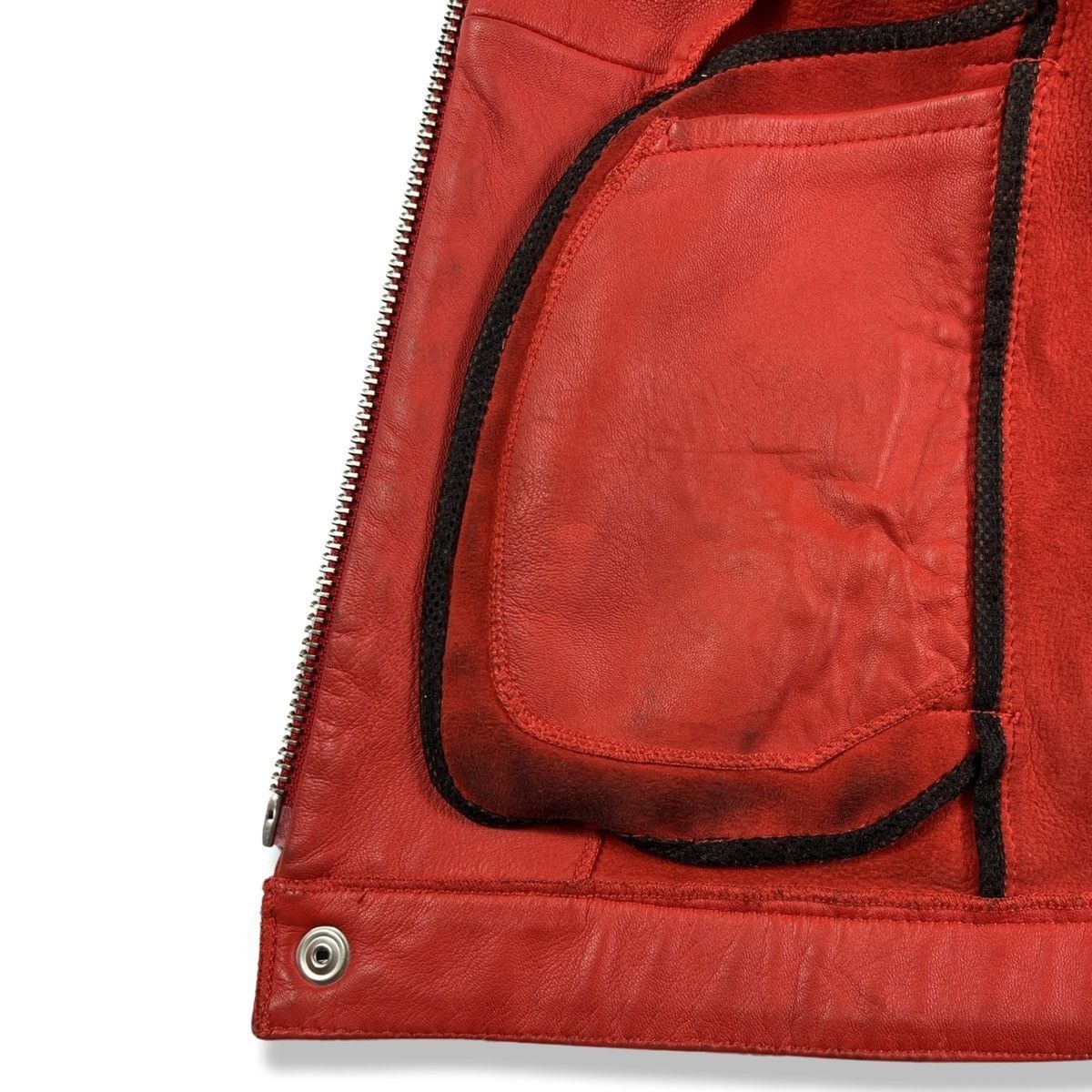 Thierry Mugler Thierry mugler red leather jacket Size US M / EU 48-50 / 2 - 9 Thumbnail