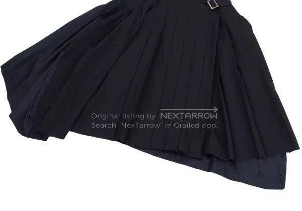 Comme des Garcons Comme Des Garcons size M Navy Blue Vintage Pleated Half Sk Size 23" - 6 Thumbnail
