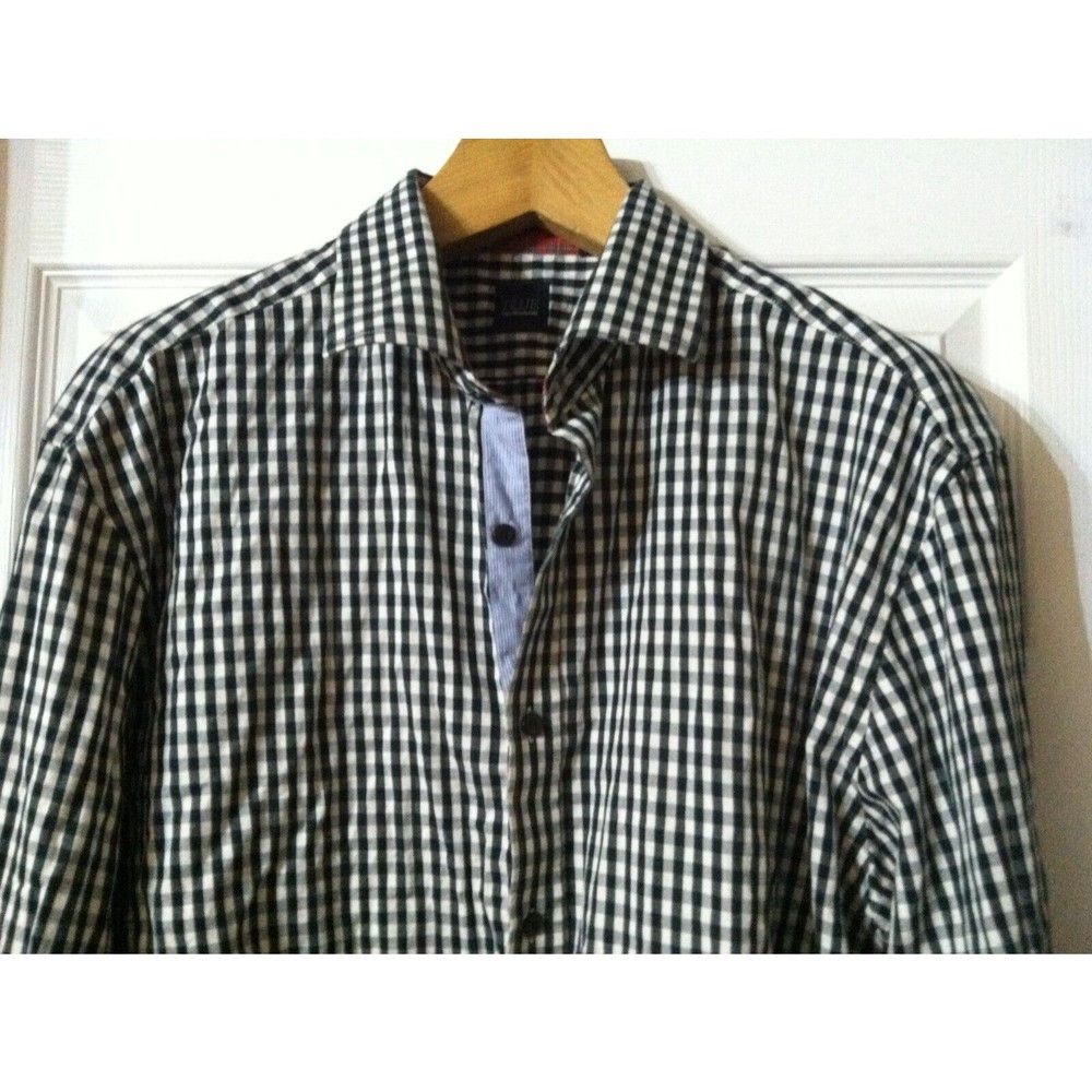 Saks Fifth Avenue SAKS FIFTH AVENUE MENS DK GREEN 100%COTTON CASUAL SHIRT XXL Size US XXL / EU 58 / 5 - 2 Thumbnail
