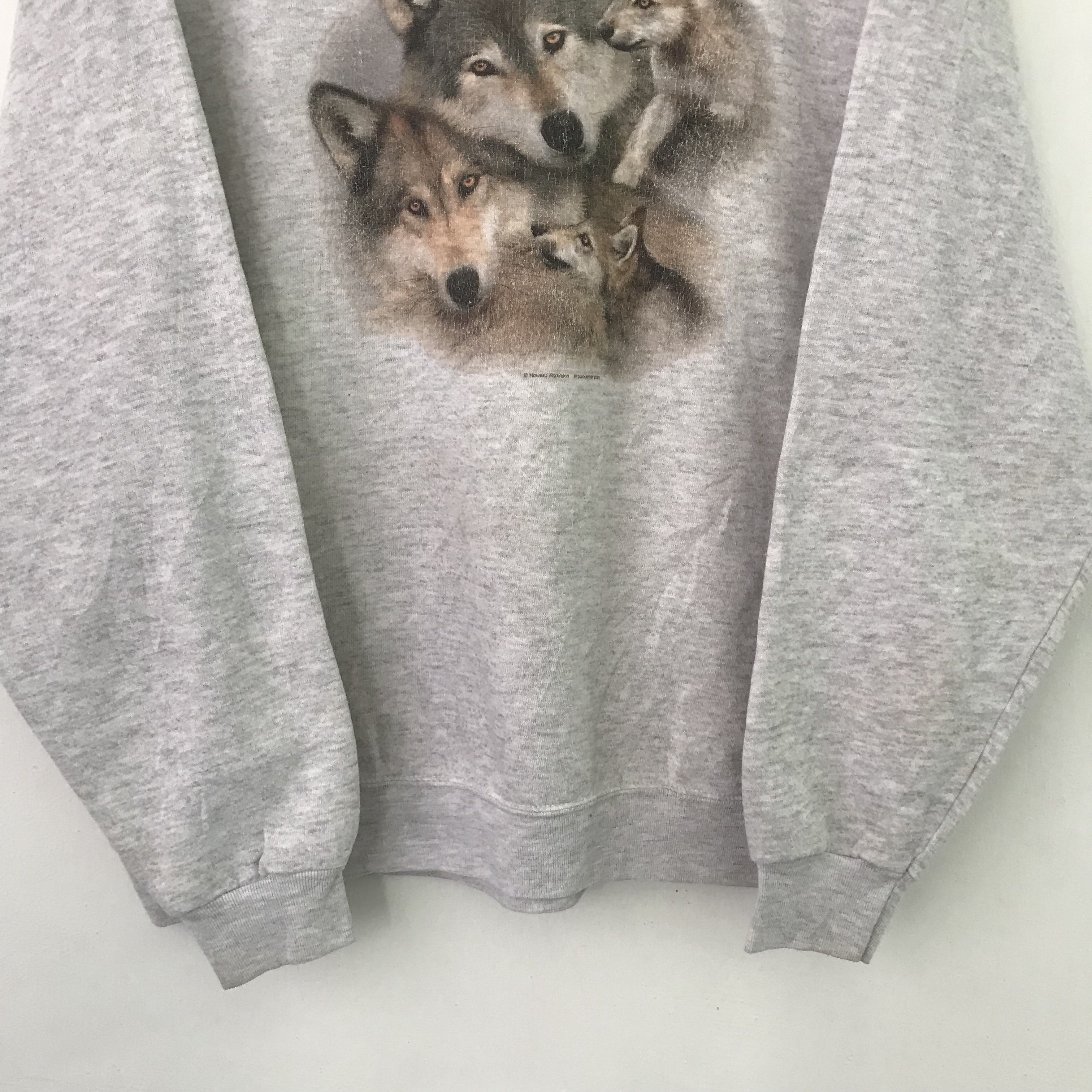 Vintage Vintage The Wolf Hunter Gray Sweatshirt - 664 Size US XL / EU 56 / 4 - 5 Thumbnail