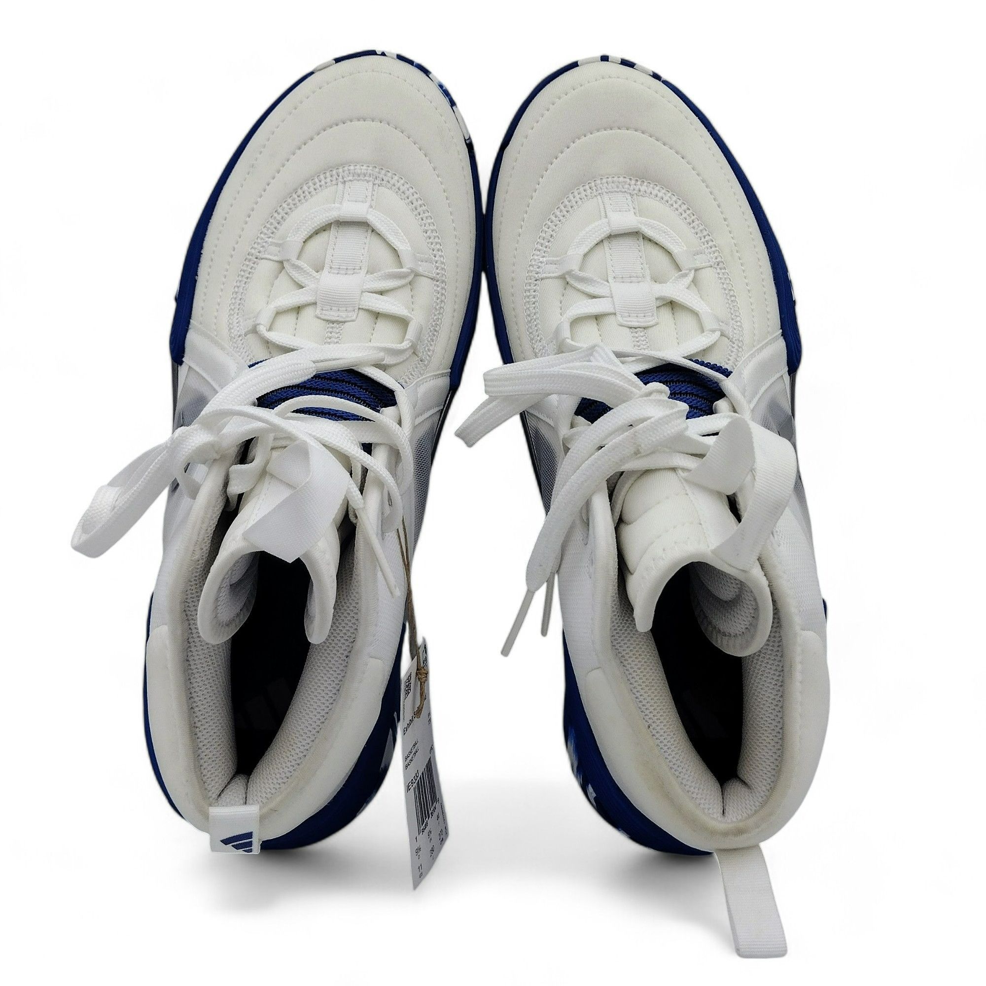 Adidas Adidas Exhibit Select Basketball Shoes White/Blue Marble NEW Size US 11 / EU 44 - 5 Thumbnail