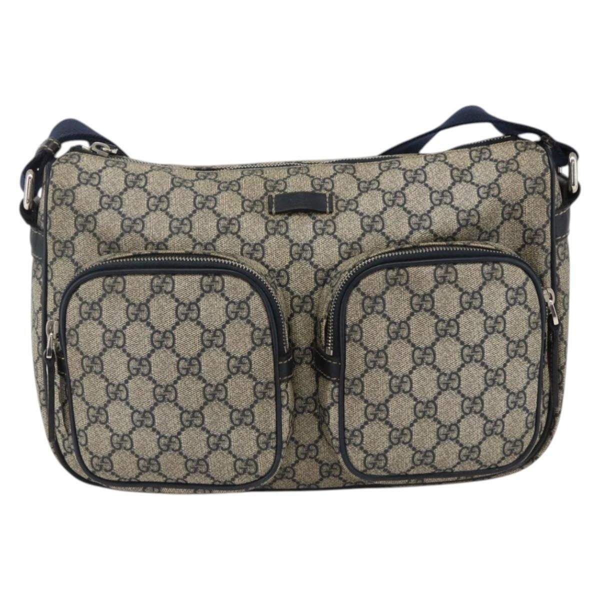 Gucci Gucci Double Pocket Messenger GG Coated Canvas Size ONE SIZE - 1 Thumbnail