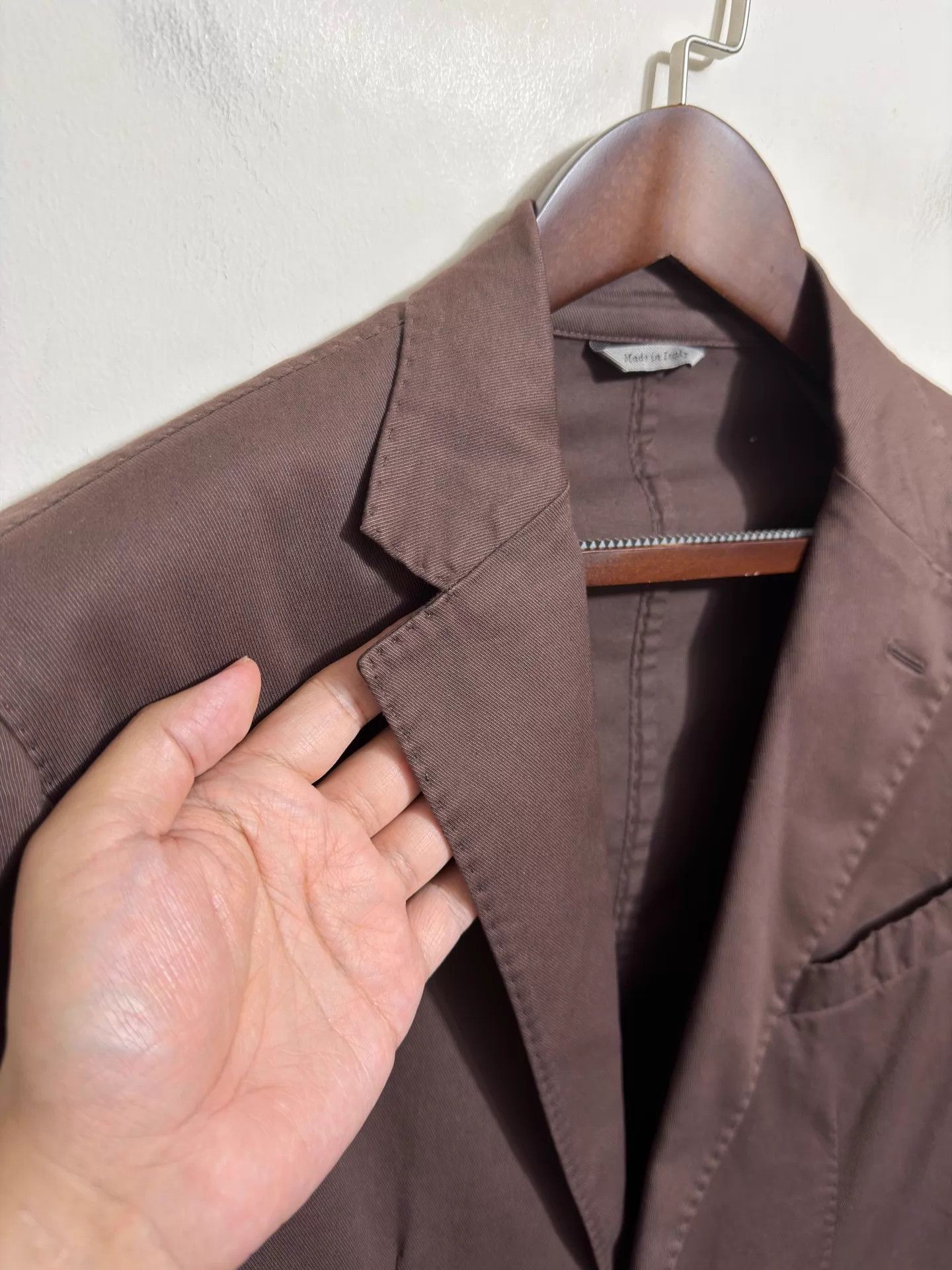 Canali Canali Slim Fit Suit Jacket Dark Brown 52 Size 52R - 3 Thumbnail