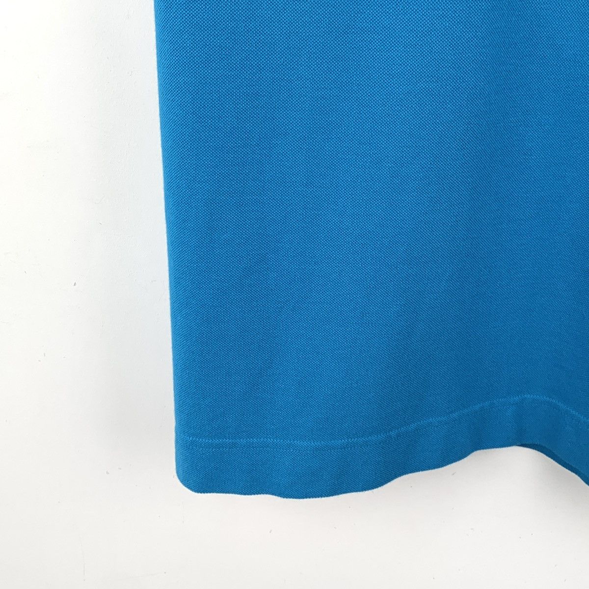 Z Zegna Zegna Blue Logo Cotton Lapel Short Sleeve Polo Shirt K26WX Size US XL / EU 56 / 4 - 4 Thumbnail