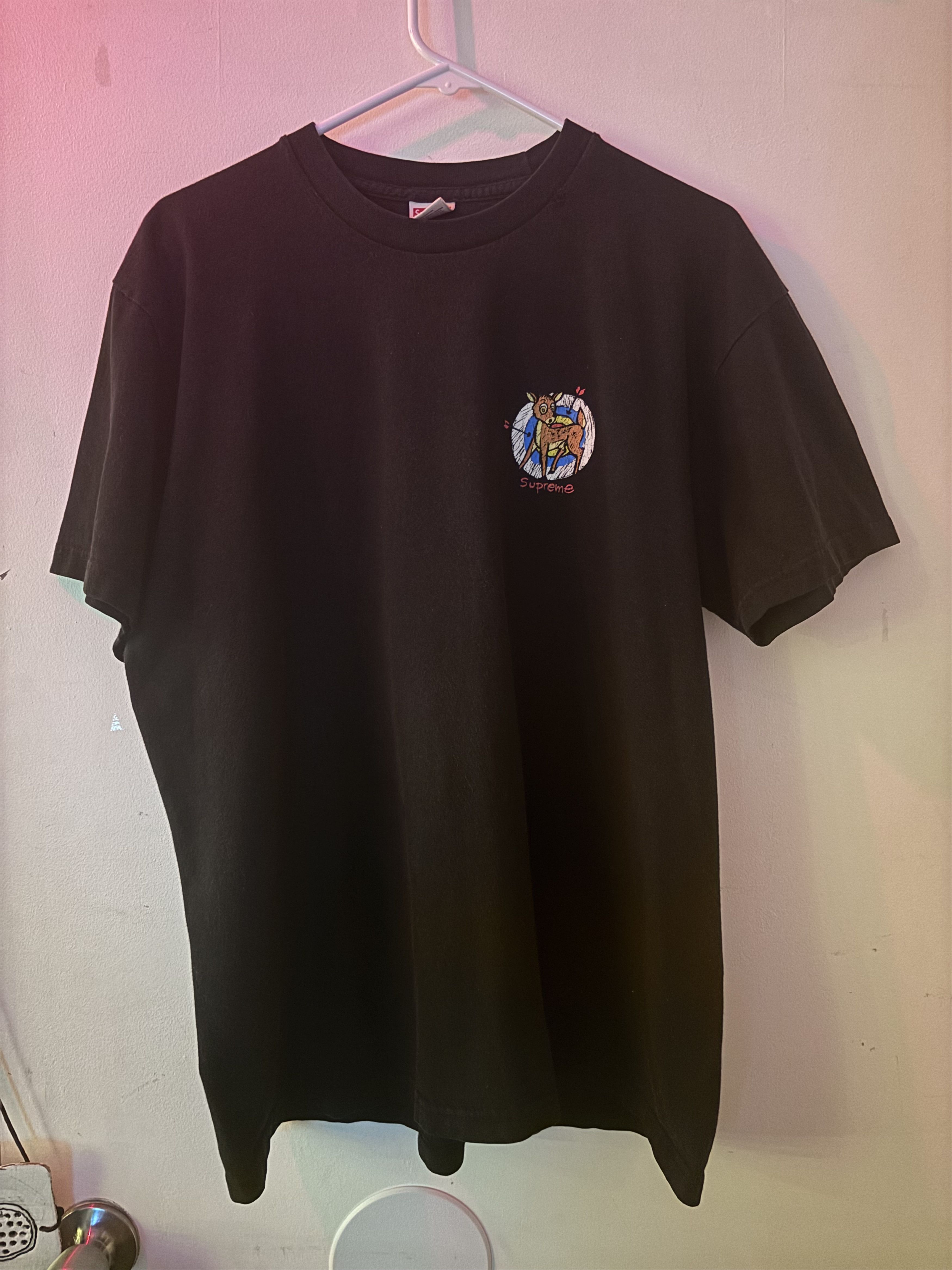 Supreme Supreme Deer Tee in black 2022 collection Size US L / EU 52-54 / 3 - 1 Thumbnail