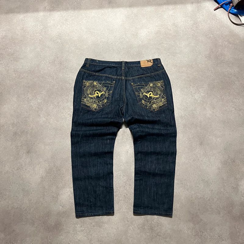 JNCO Vintage Rocawear Baggy Denim Pants Rap Hip Hop Y2K 90s Size US 33 - 1 Thumbnail