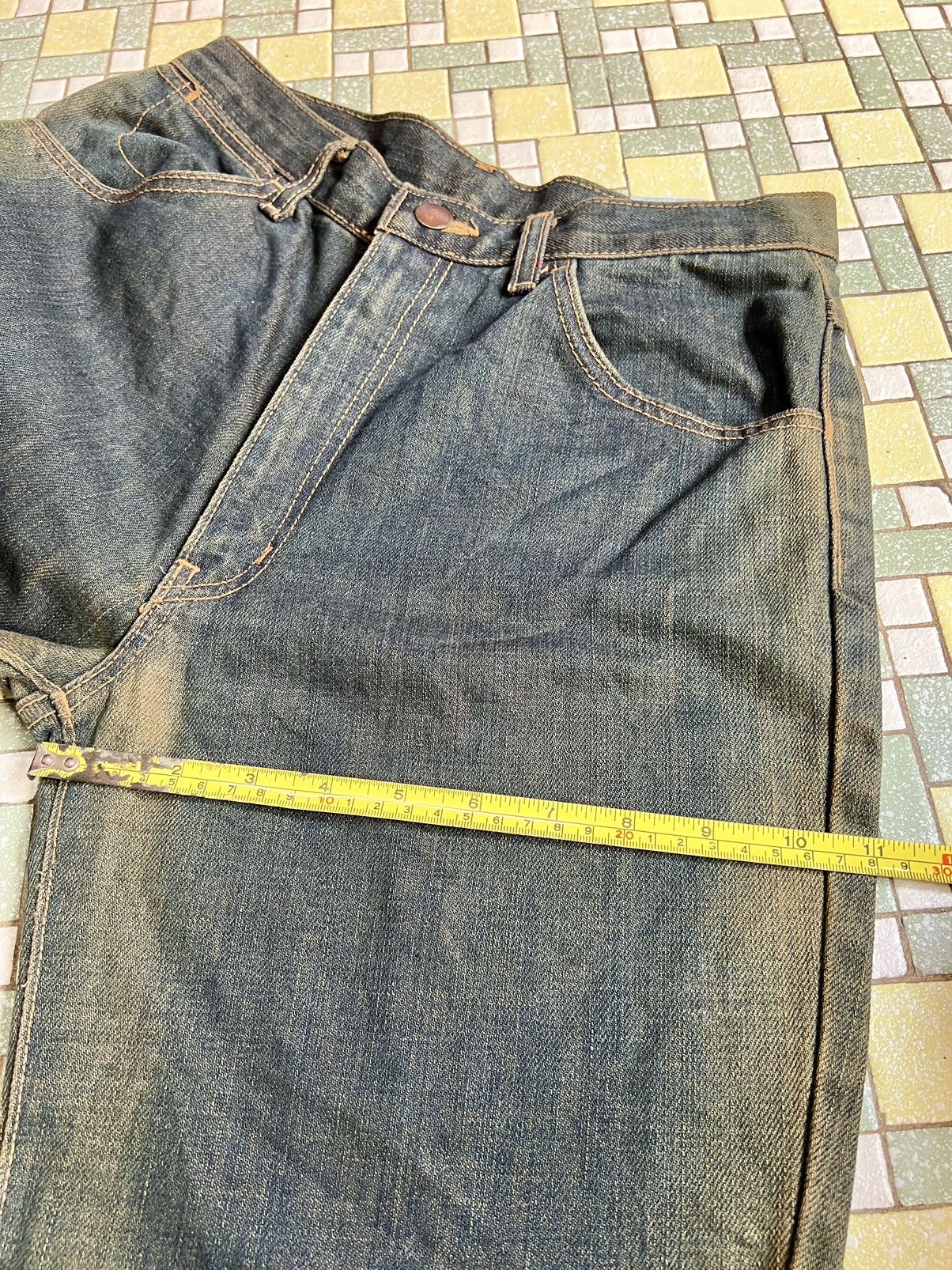 Japanese Brand × Wrangler Wrangler Western Style Faded Blue Flared Jeans Size US 28 / EU 44 - 12 Thumbnail