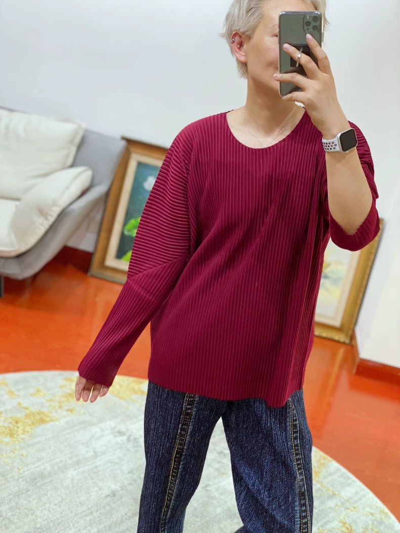 Issey Miyake issey miyake Burgundy top 2506-Nextarrow Size US M / EU 48-50 / 2 - 3 Thumbnail