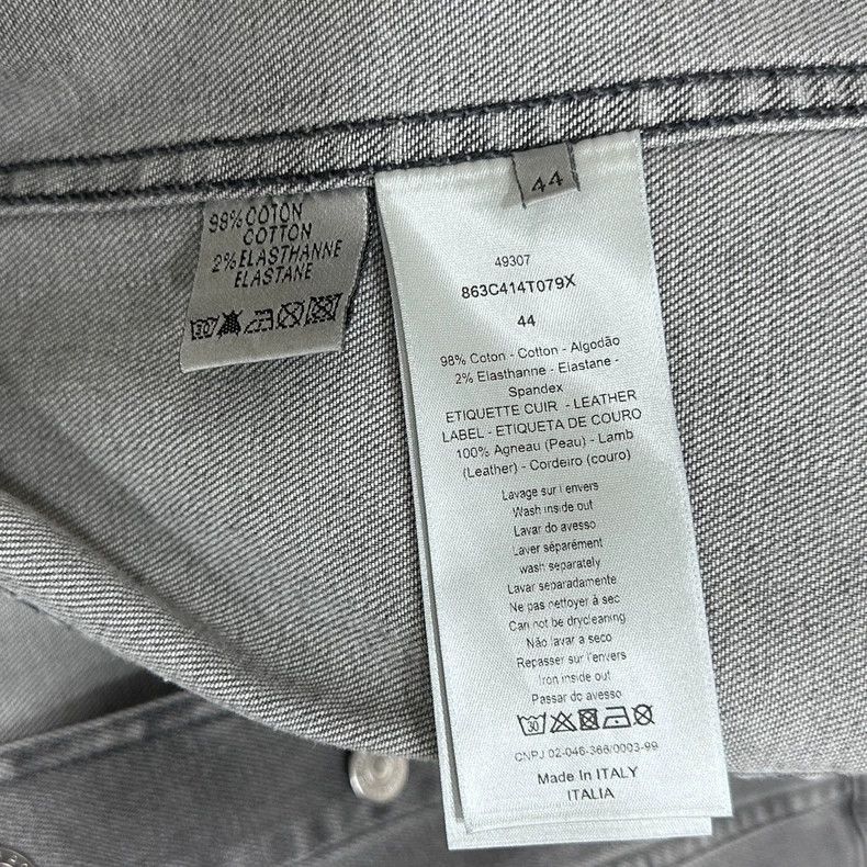 Dior Dior Gray short denim jacket Size US S / EU 44-46 / 1 - 6 Thumbnail