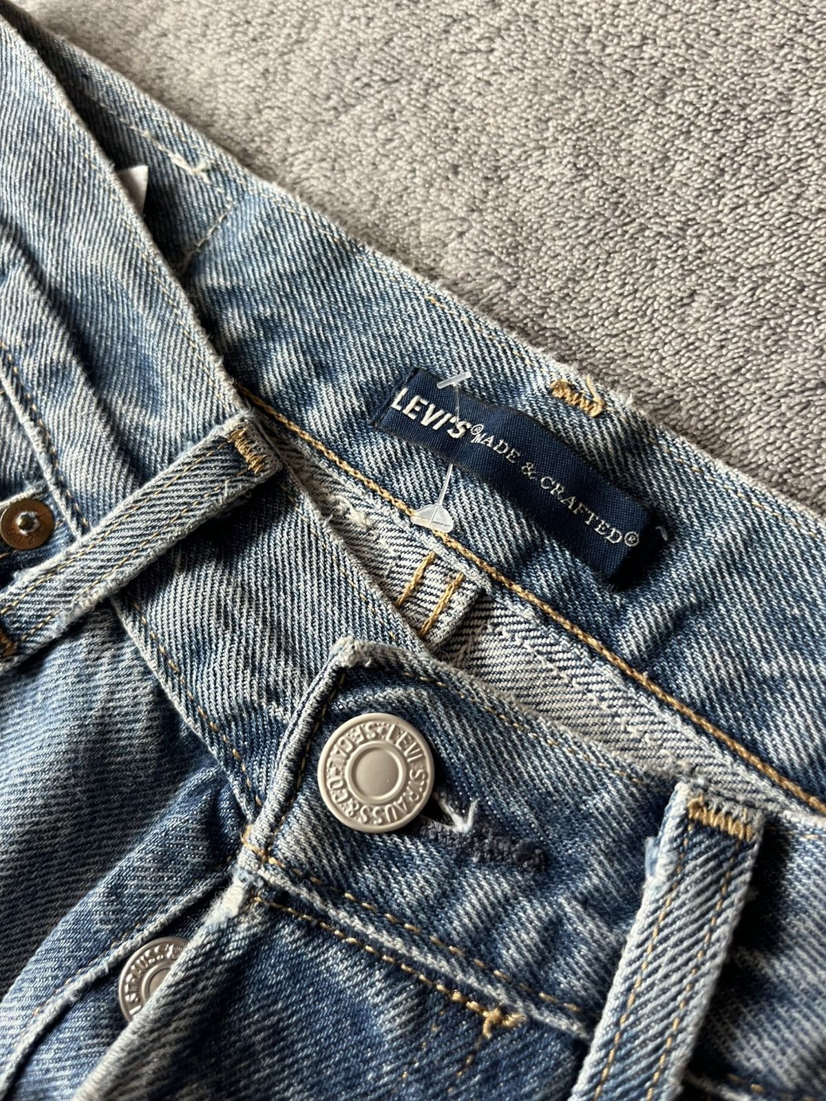 Levi's Made & Crafted Very Rare Levi’s Custom Big E 501 Farmer Collab Selvedge d Size US 28 / EU 44 - 6 Thumbnail