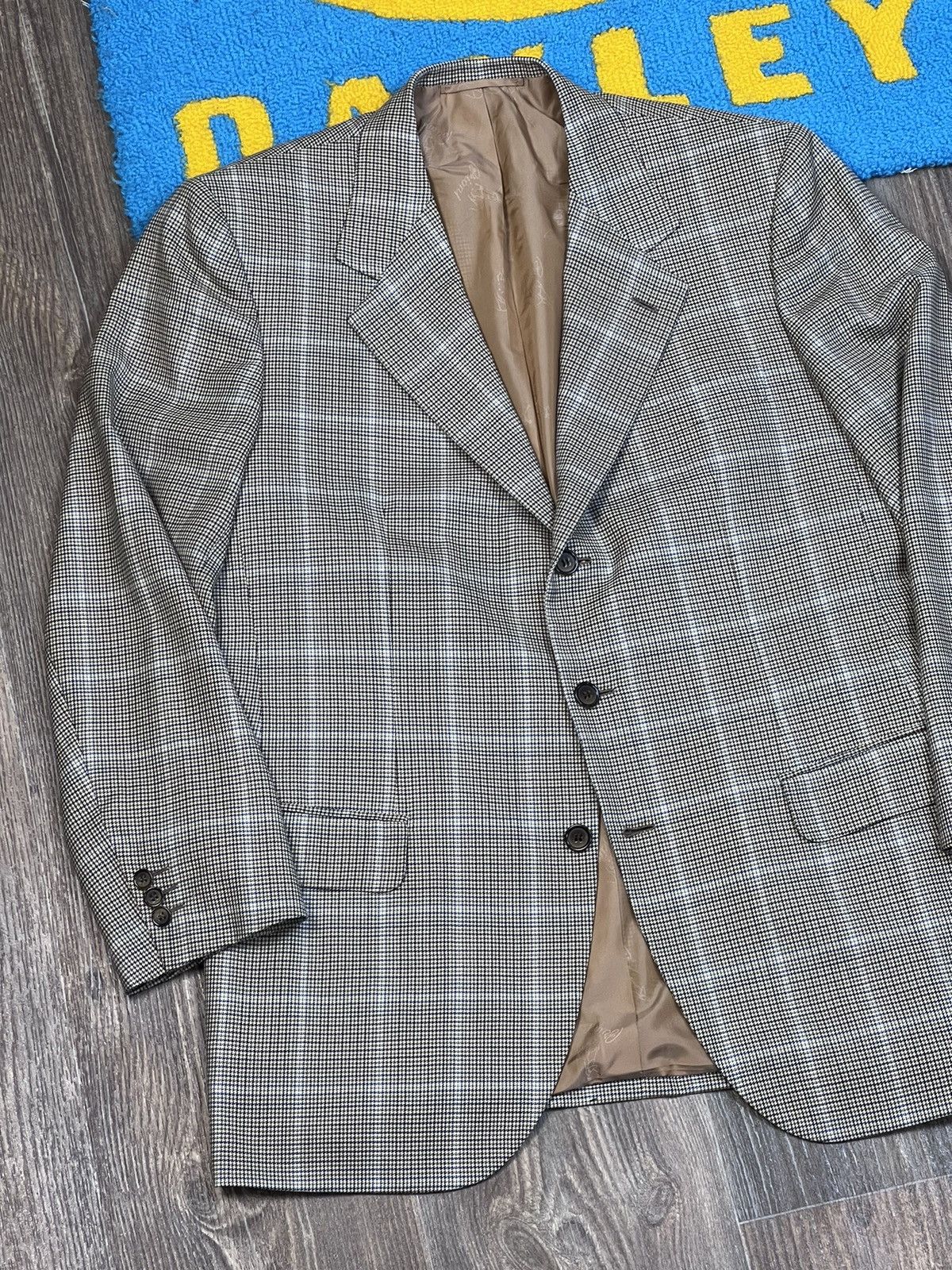 Brioni Brioni Parigi Wool Grey Checked Blazer Jacket size 50 Size 50S - 3 Thumbnail