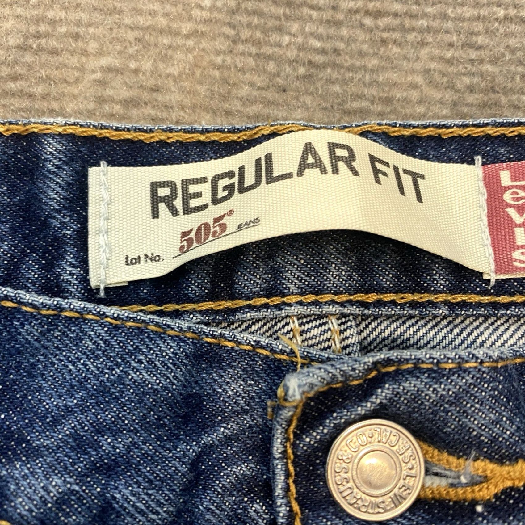 Levi's Vtg Levi'S 505 Jeans Mens 36x30 Straight Distressed Denim 90s Y2K Faded Blue - Quick Sale Size US 36 / EU 52 - 3 Thumbnail