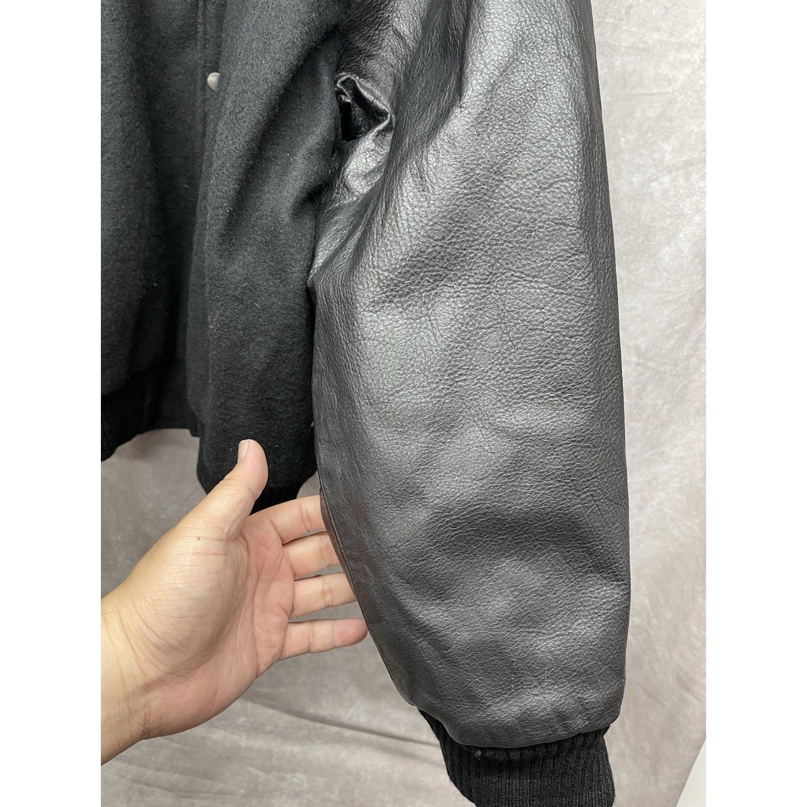 Other VTG Lipton Tea Racing Promo Varsity Jacket Black Leather Woo Size US L / EU 52-54 / 3 - 8 Thumbnail