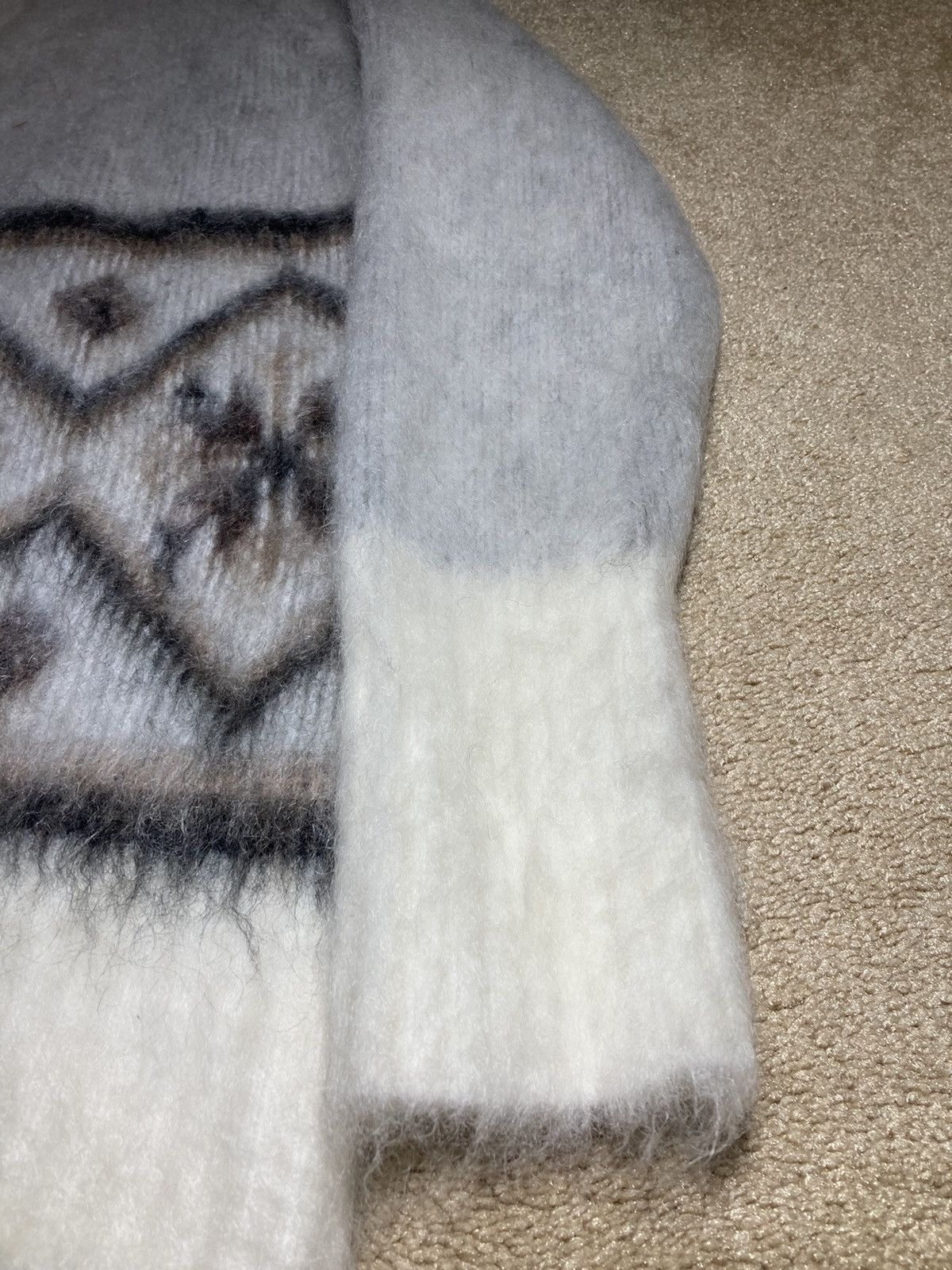 Martine Rose New FW23 Martine Rose Brushed Mohair Fair Isle Cardigan 2023 Size US M / EU 48-50 / 2 - 5 Thumbnail