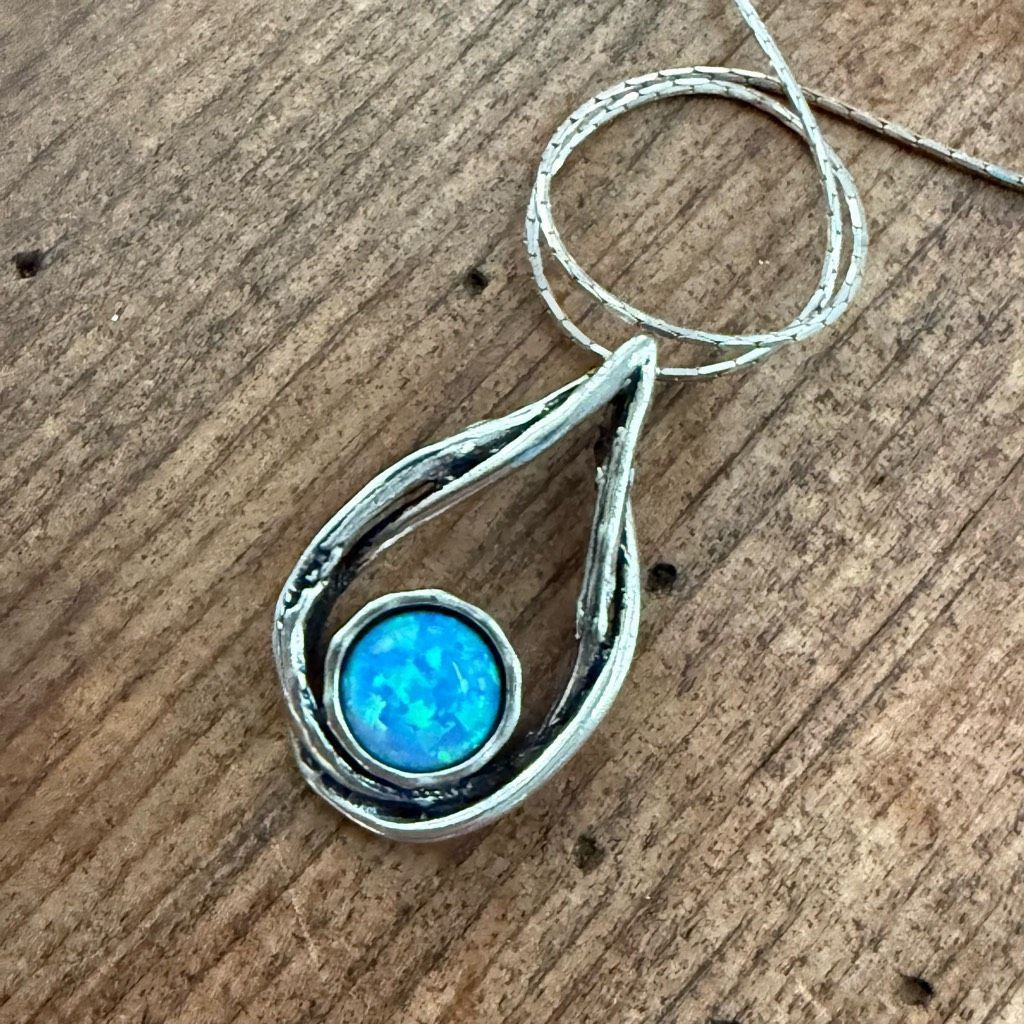 Other 4pc Artisan Blue Opal 925 Sterling Silver Hook Earrings Liqu Size ONE SIZE - 4 Thumbnail