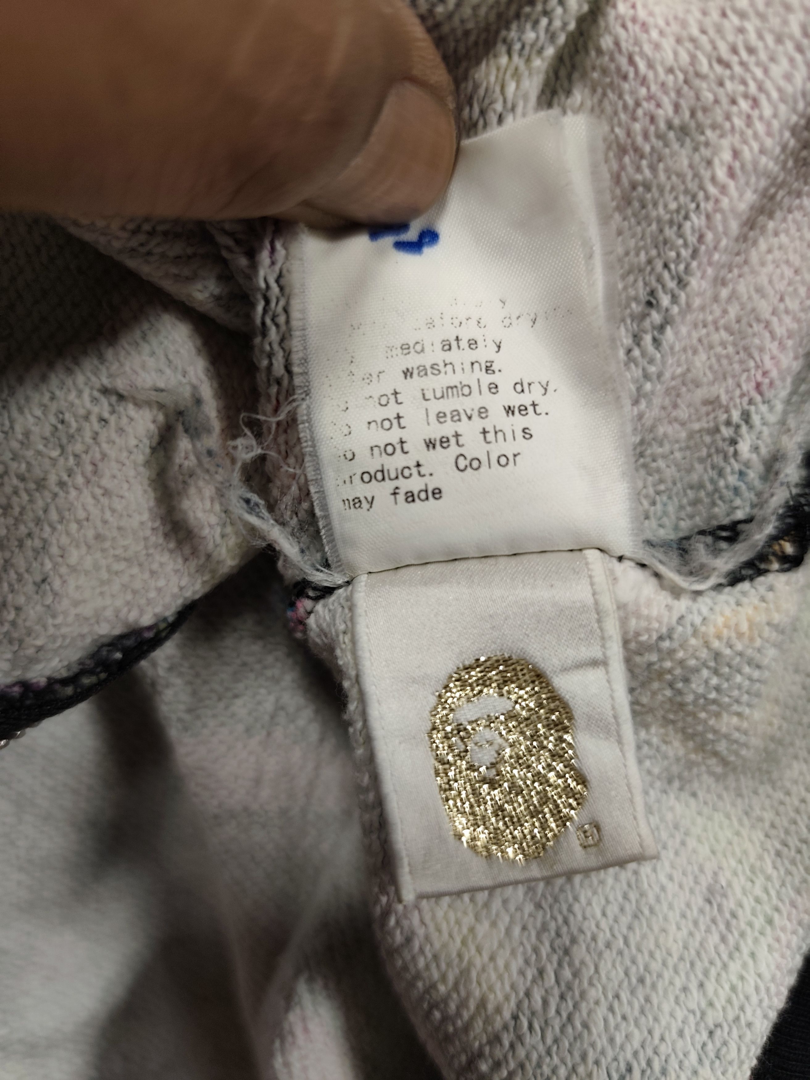 Bape × Vintage 2007 BAPE Baby Milo Multi Camo Full Zip Distressed Size US M / EU 48-50 / 2 - 10 Thumbnail