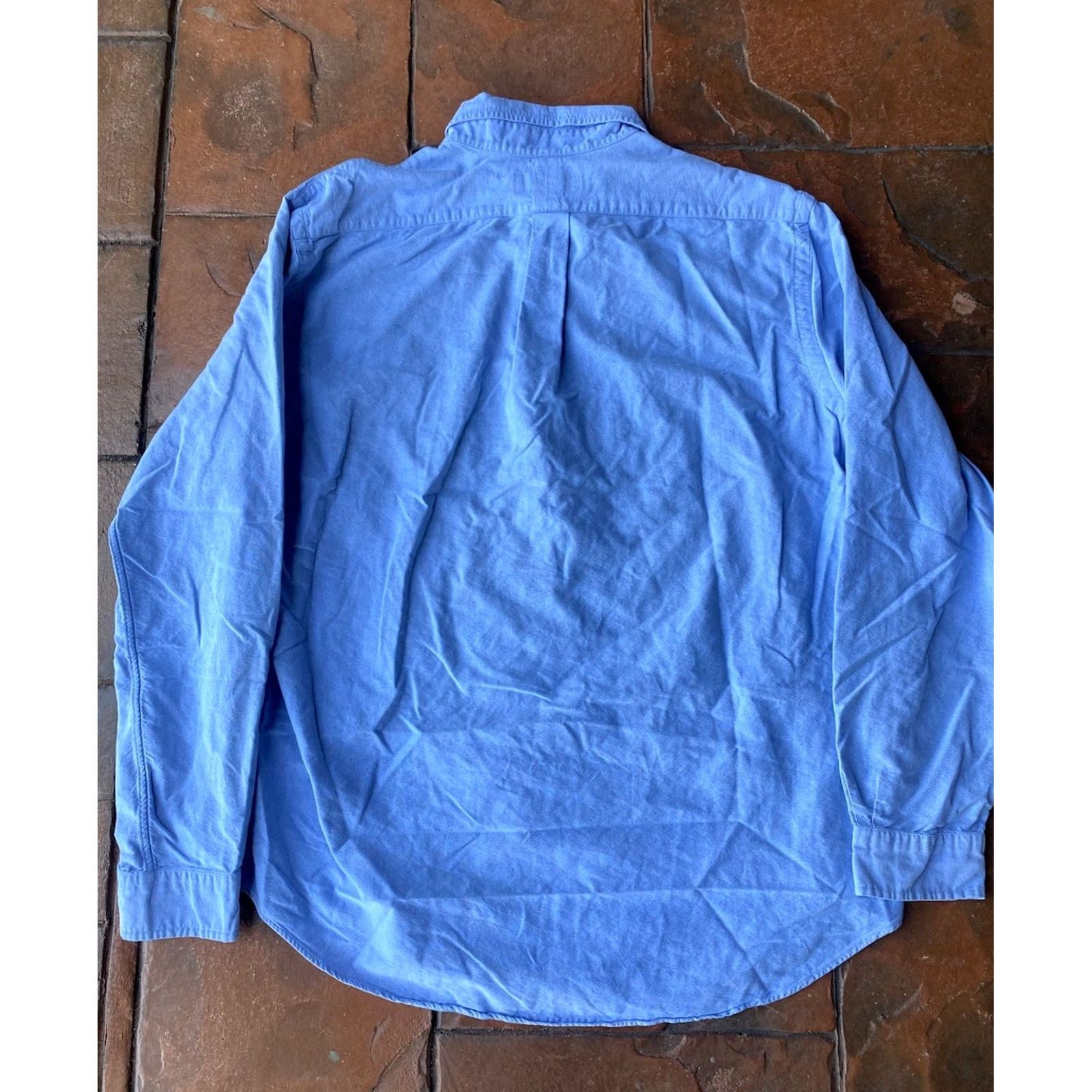 Polo Ralph Lauren VINTAGE Ralph Lauren Denim Button-Up Pony Shirt XL Men Blue 90s Polo Ralph Lauren Blaire Button-Down Long Sleeve Size US XL / EU 56 / 4 - 2 Thumbnail