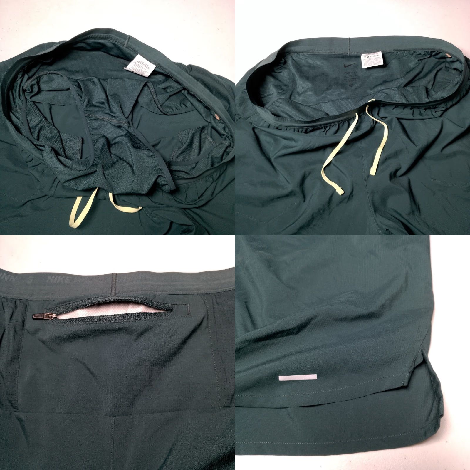 Nike Nike Dri Fit Stride Running Shorts 2XL Athletic Men Gray Green Blue Stretch Rip Stop | Regular Waist 36 in Inseam 6.5 in Size US 36 / EU 52 - 9 Thumbnail