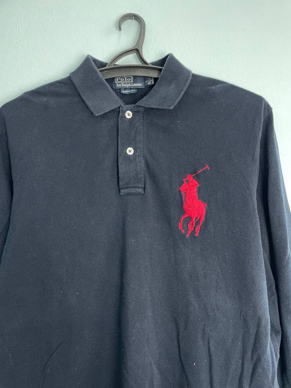Polo Ralph Lauren × Vintage Polo Ralph Lauren rugby long sleeve shirt vintage big Pony Size US L / EU 52-54 / 3 - 3 Thumbnail
