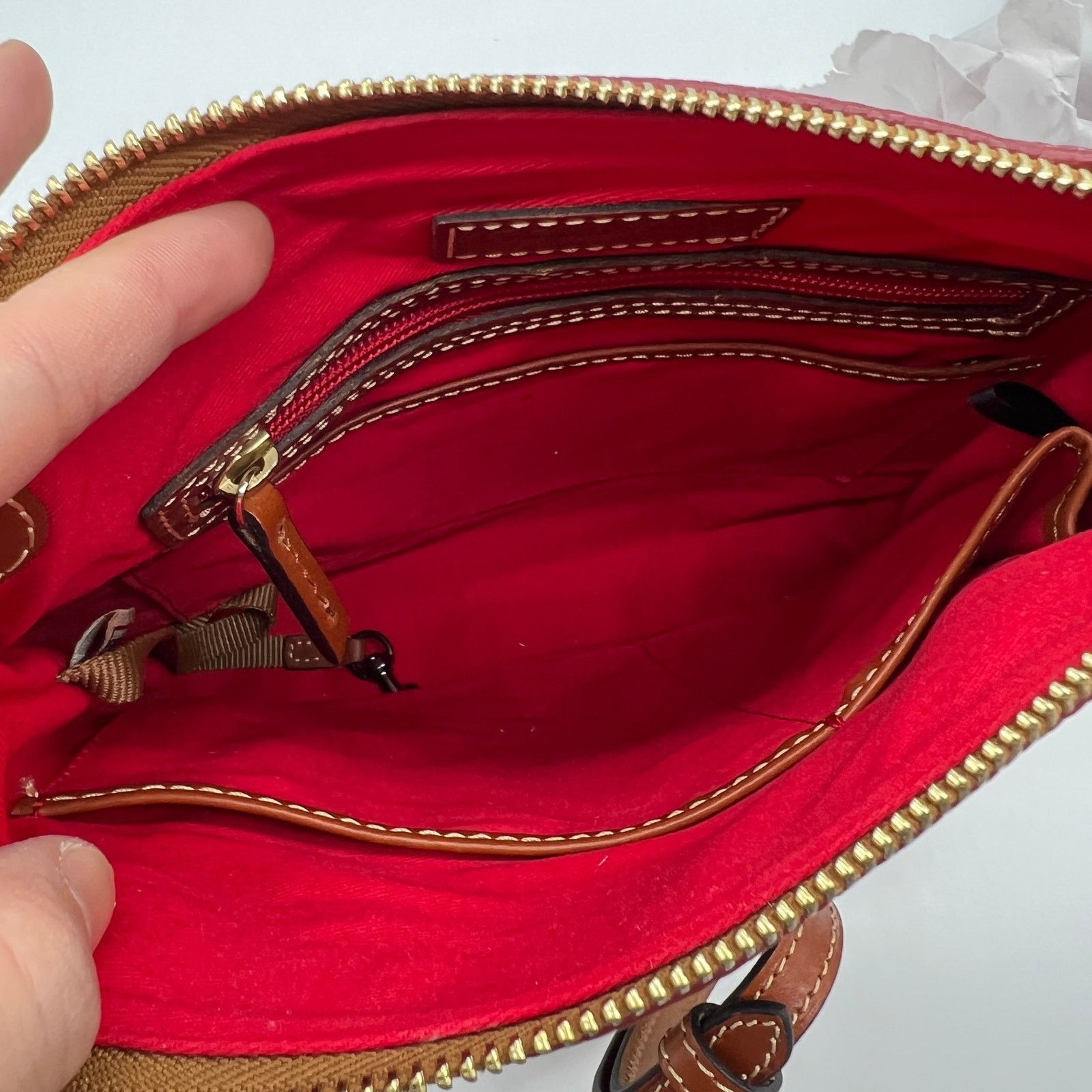 Dooney & Bourke Dooney & Bourke Pebble Leather Crossbody Handbags Wine Size ONE SIZE - 4 Thumbnail