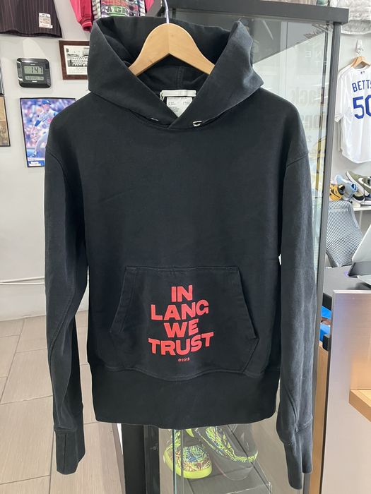 Helmut lang hoodie on sale in lang we trust