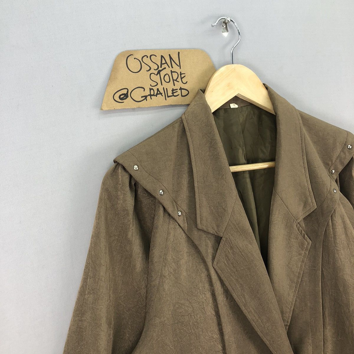 Japanese Brand Vintage Japanese Brand Double Breasted Coat Light Jacket Size US M / EU 48-50 / 2 - 2 Thumbnail