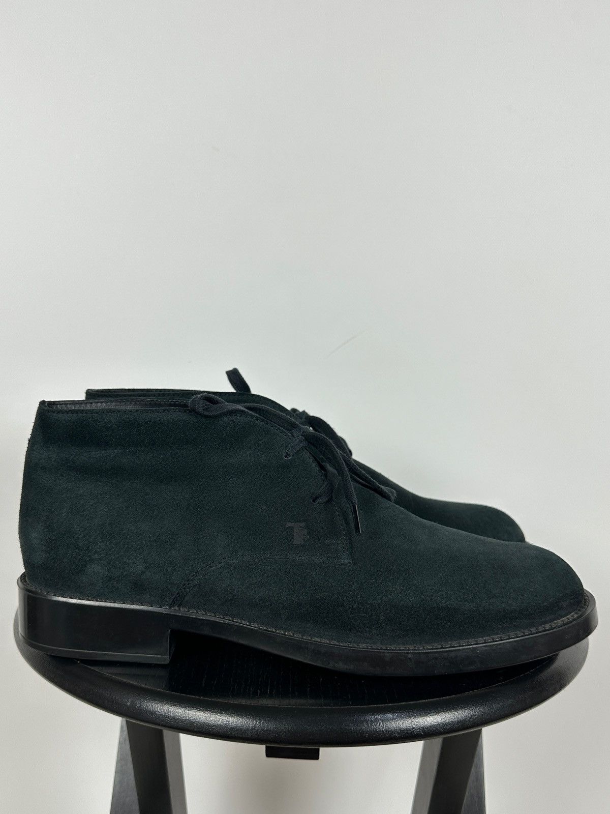 Tod's Tod’s Blue Suede Ankle Desert Lace Up Boots Size US 9.5 / EU 42-43 - 5 Thumbnail