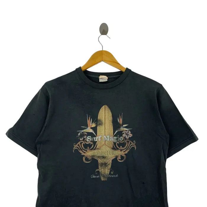Vintage Vintage 90’ SURF MAGIC Natural Sun Faded Tee Shirt Size US L / EU 52-54 / 3 - 3 Thumbnail