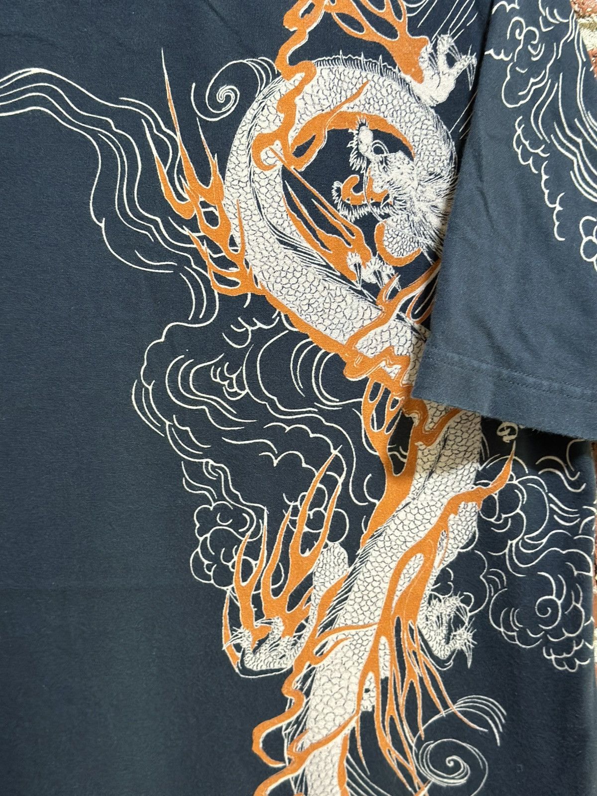 Japanese Brand × Vintage Vintage Bakuretsu Ranman Musume Dragon Faded Tee Size US L / EU 52-54 / 3 - 2 Thumbnail