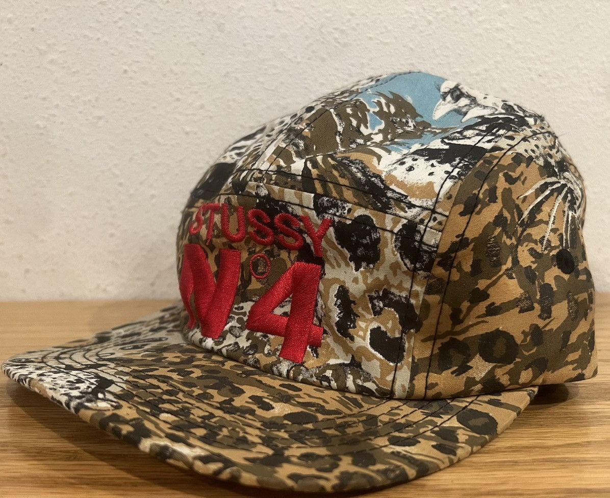 Stussy Stussy Animal Camo 5 Panel Hat Size ONE SIZE - 1 Thumbnail