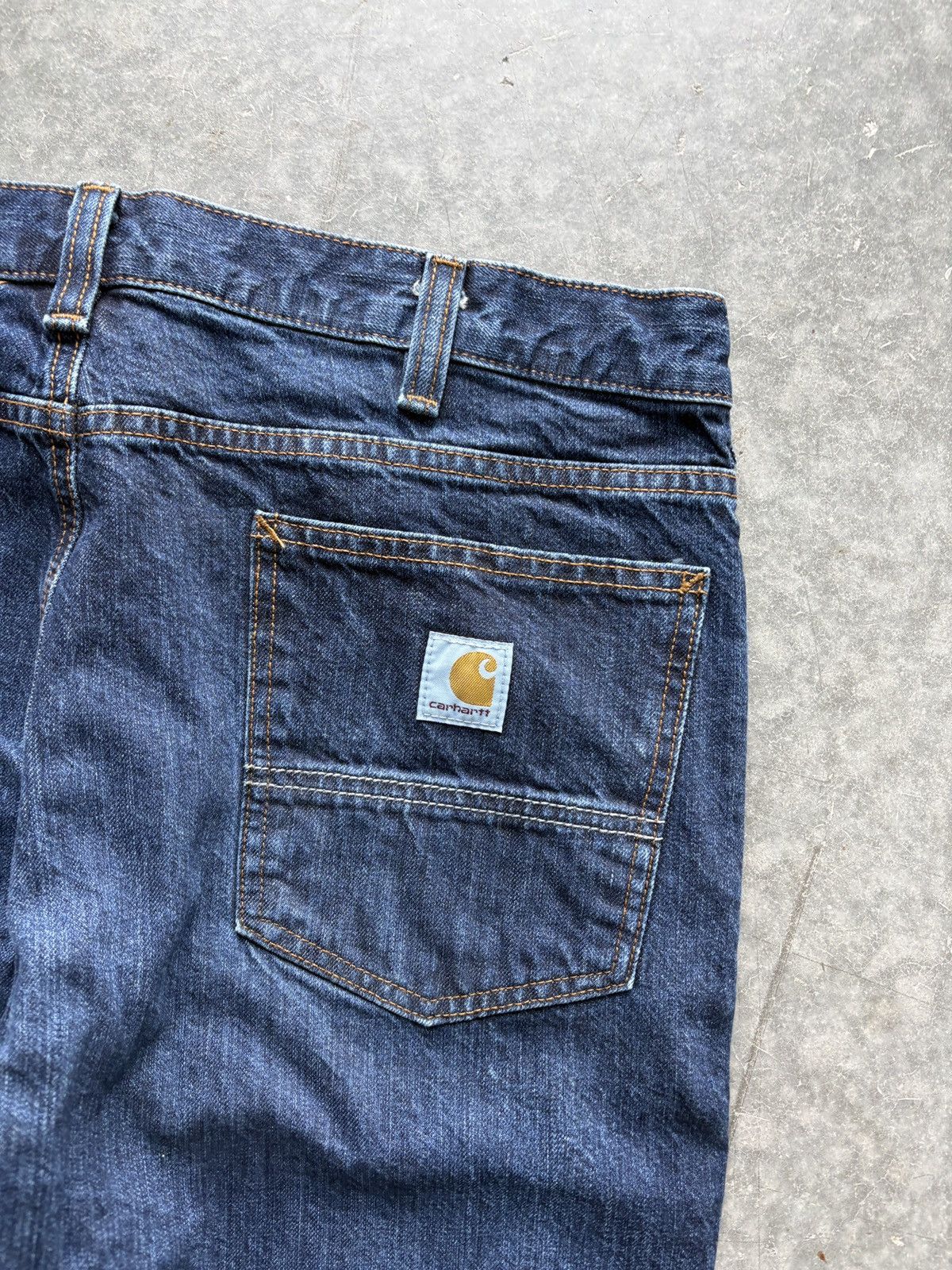 Carhartt Vintage Y2K Carhartt Denim Jeans 36x30 Dark Wash Size US 36 / EU 52 - 6 Thumbnail