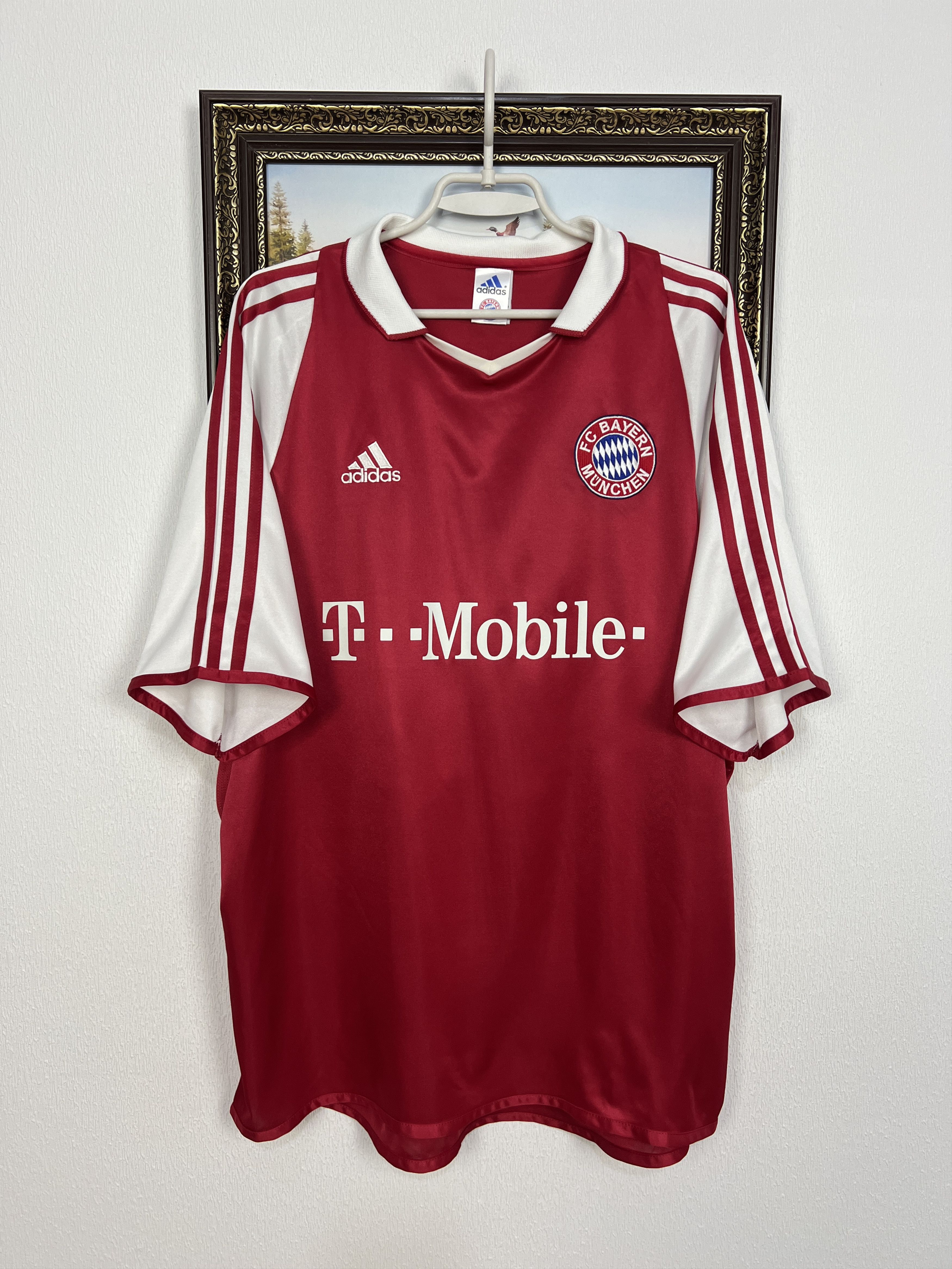 Adidas Bayern Munich Home football shirt 2003 Soccer Jersey Trikot Size US XL / EU 56 / 4 - 1 Thumbnail