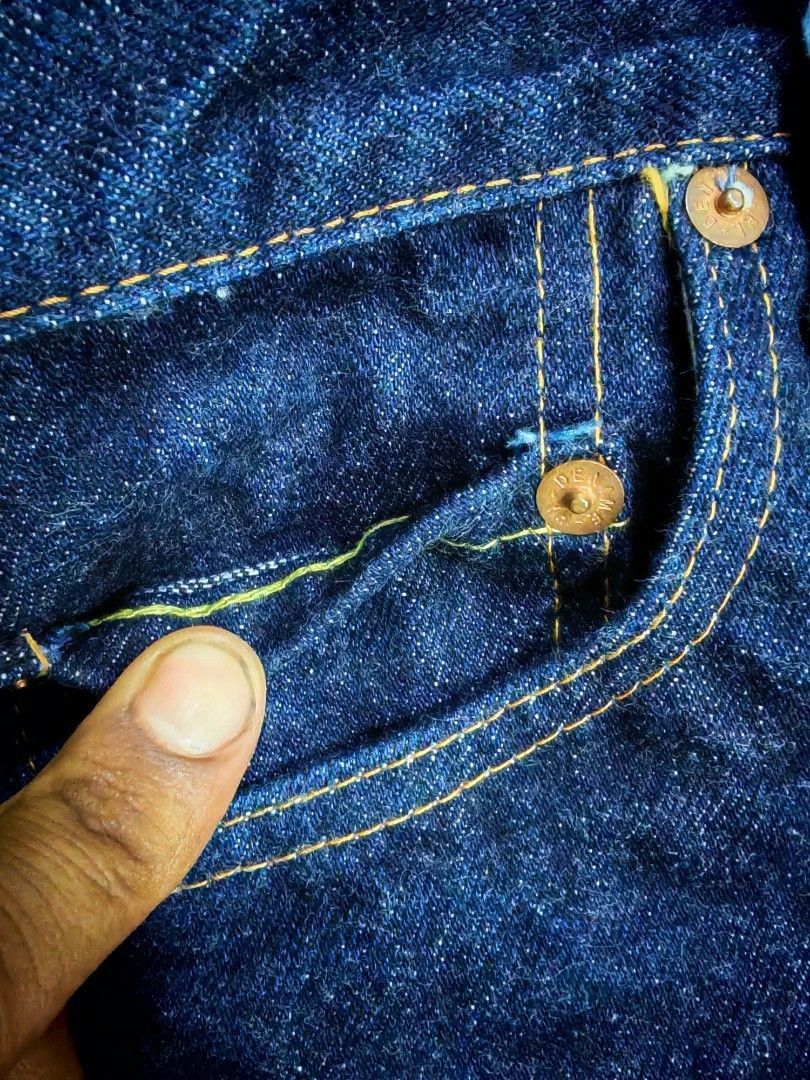 Denime Denime Japan Selvedge Jeans Lot 831 Raw Indigo Size US 28 / EU 44 - 7 Thumbnail