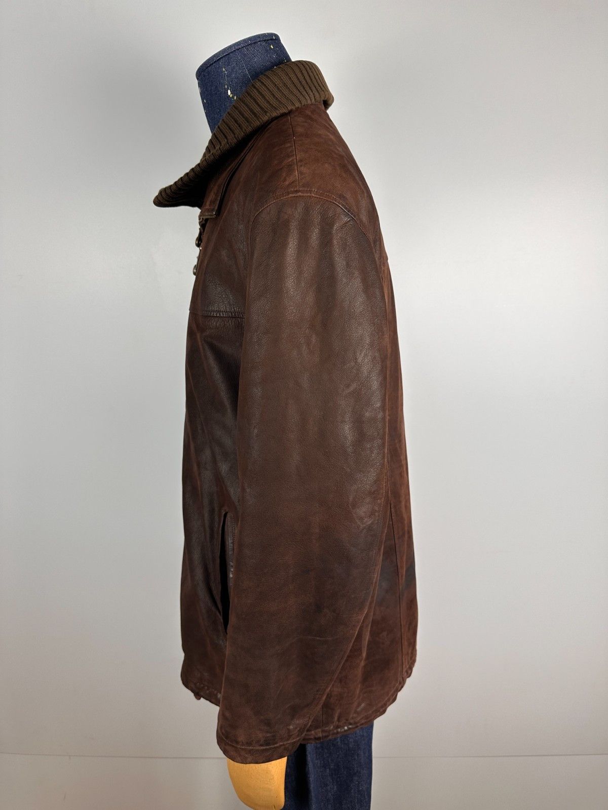 Paul & Shark Paul & Shark Vintage Men’s Leather Jacket Brown Mens Size L Size US L / EU 52-54 / 3 - 4 Thumbnail